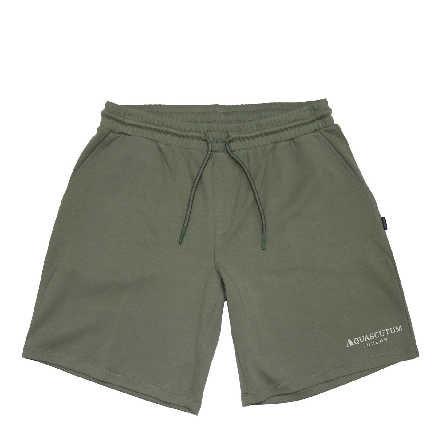 Kraťasy Aquascutum Military Green 8235150 Men's Fleece Jogger Shorts - 1