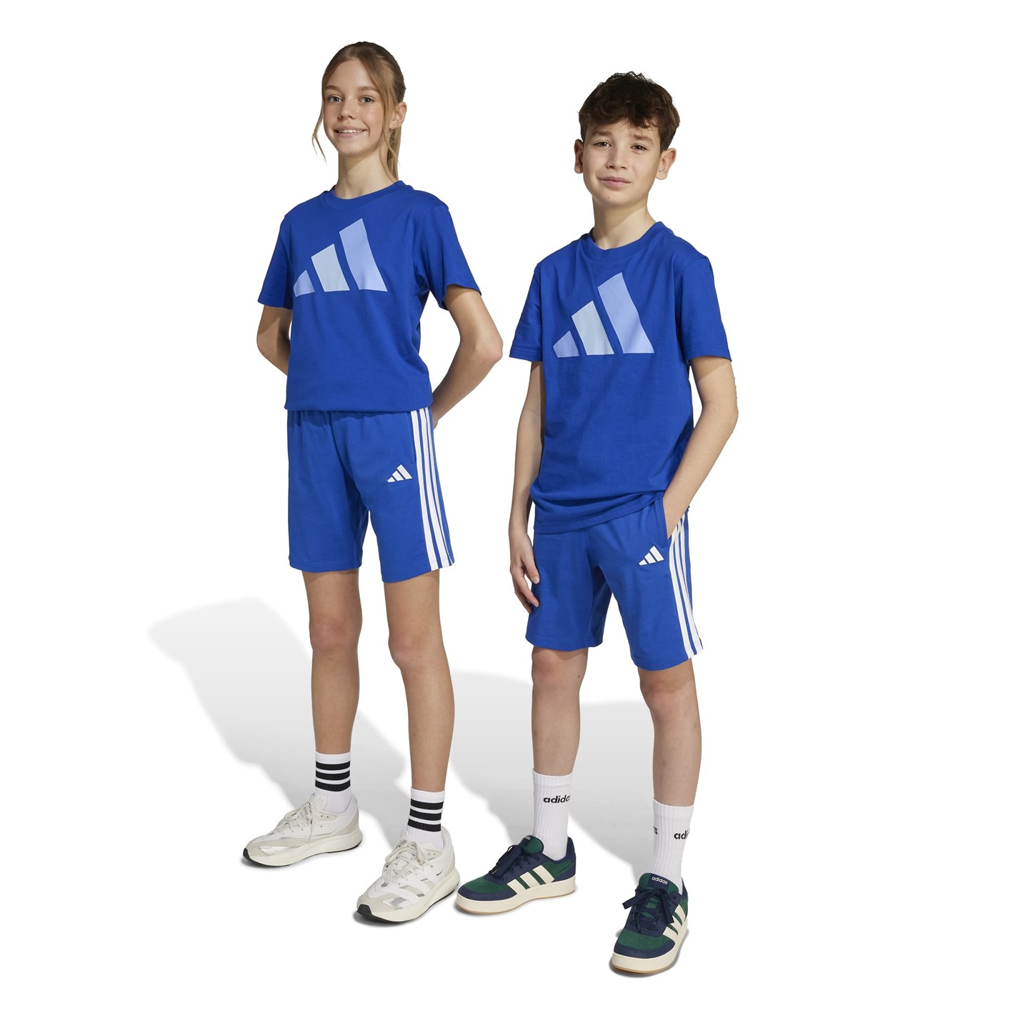 adidas Ink 7373689 Essentials 3 Stripe Jersey Short Juniors - 2
