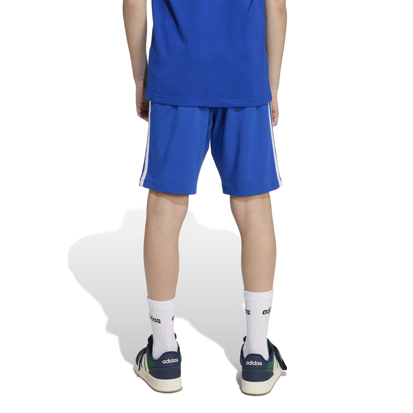 adidas Ink 7373689 Essentials 3 Stripe Jersey Short Juniors - 5