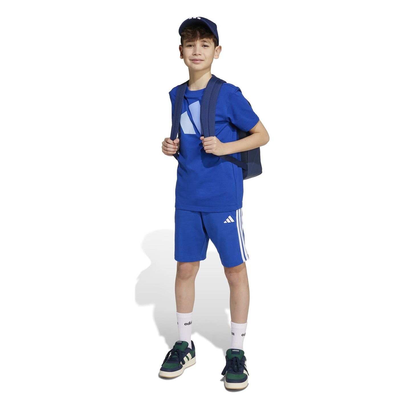 adidas Ink 7373689 Essentials 3 Stripe Jersey Short Juniors - 6