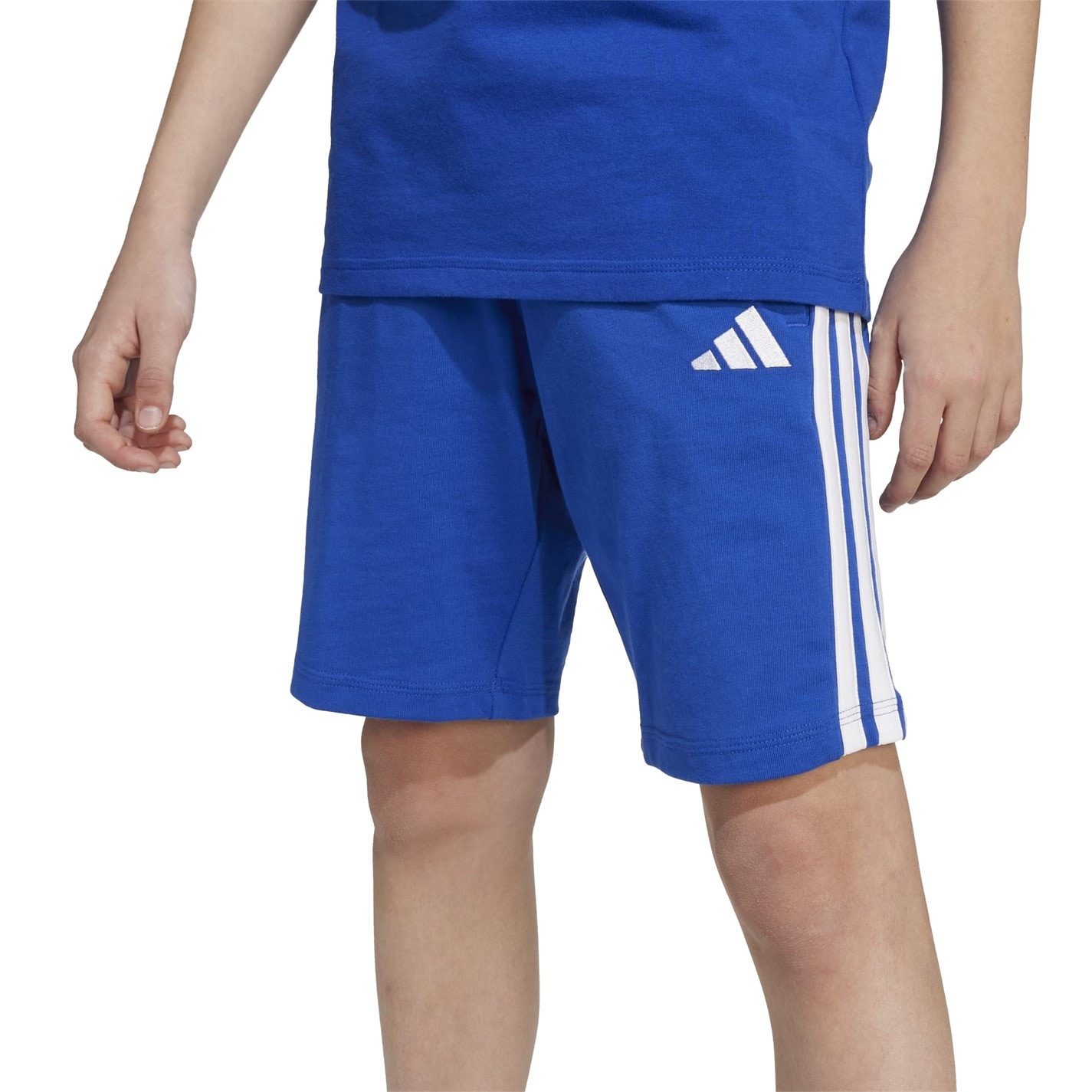 adidas Ink 7373689 Essentials 3 Stripe Jersey Short Juniors - 8