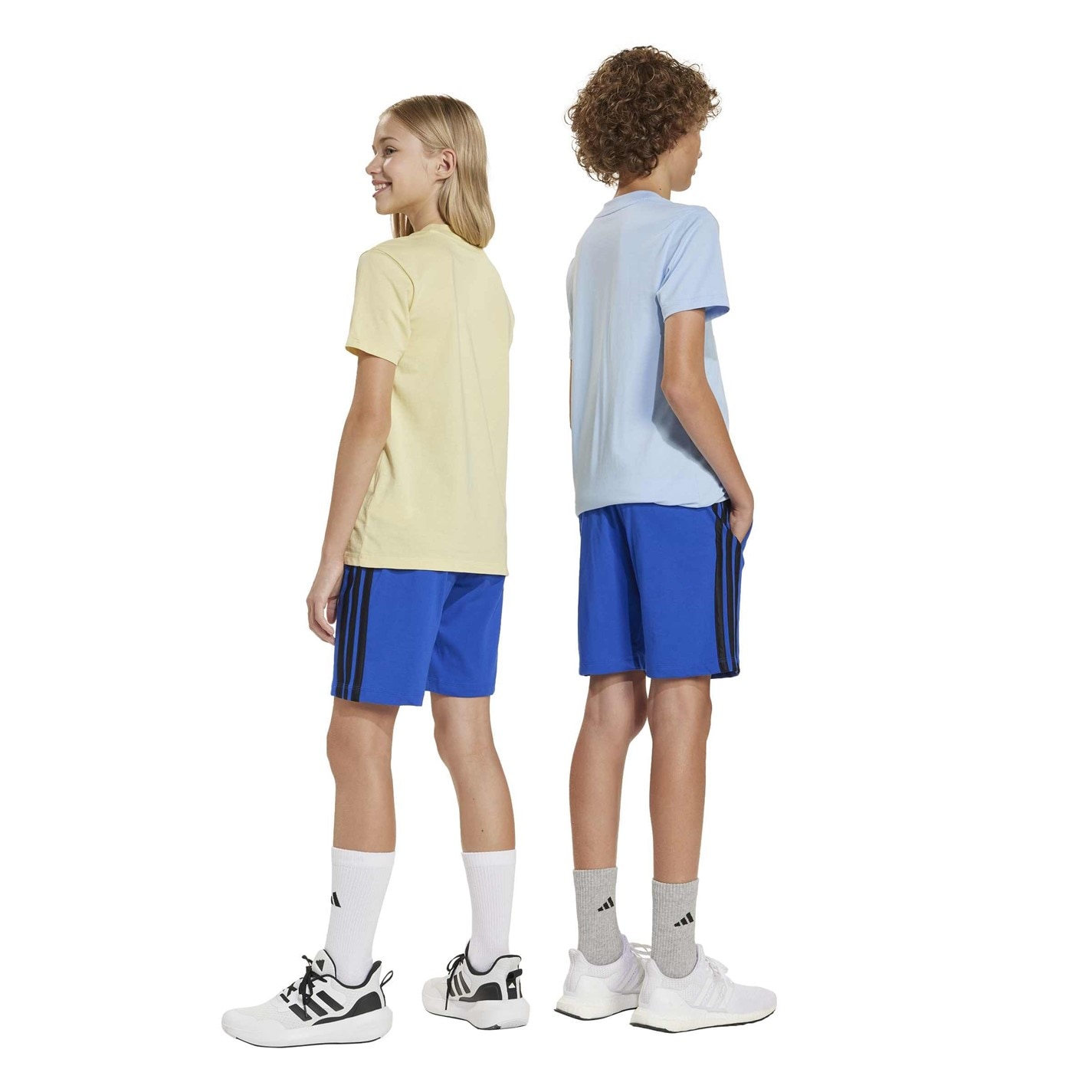 adidas team royal bl 5111901 Essentials 3 Stripe Jersey Short Juniors - 3