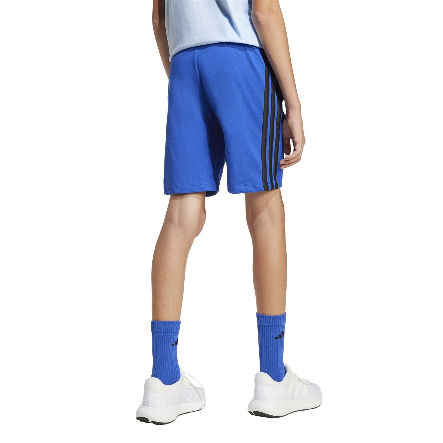 adidas team royal bl 5111901 Essentials 3 Stripe Jersey Short Juniors - 5