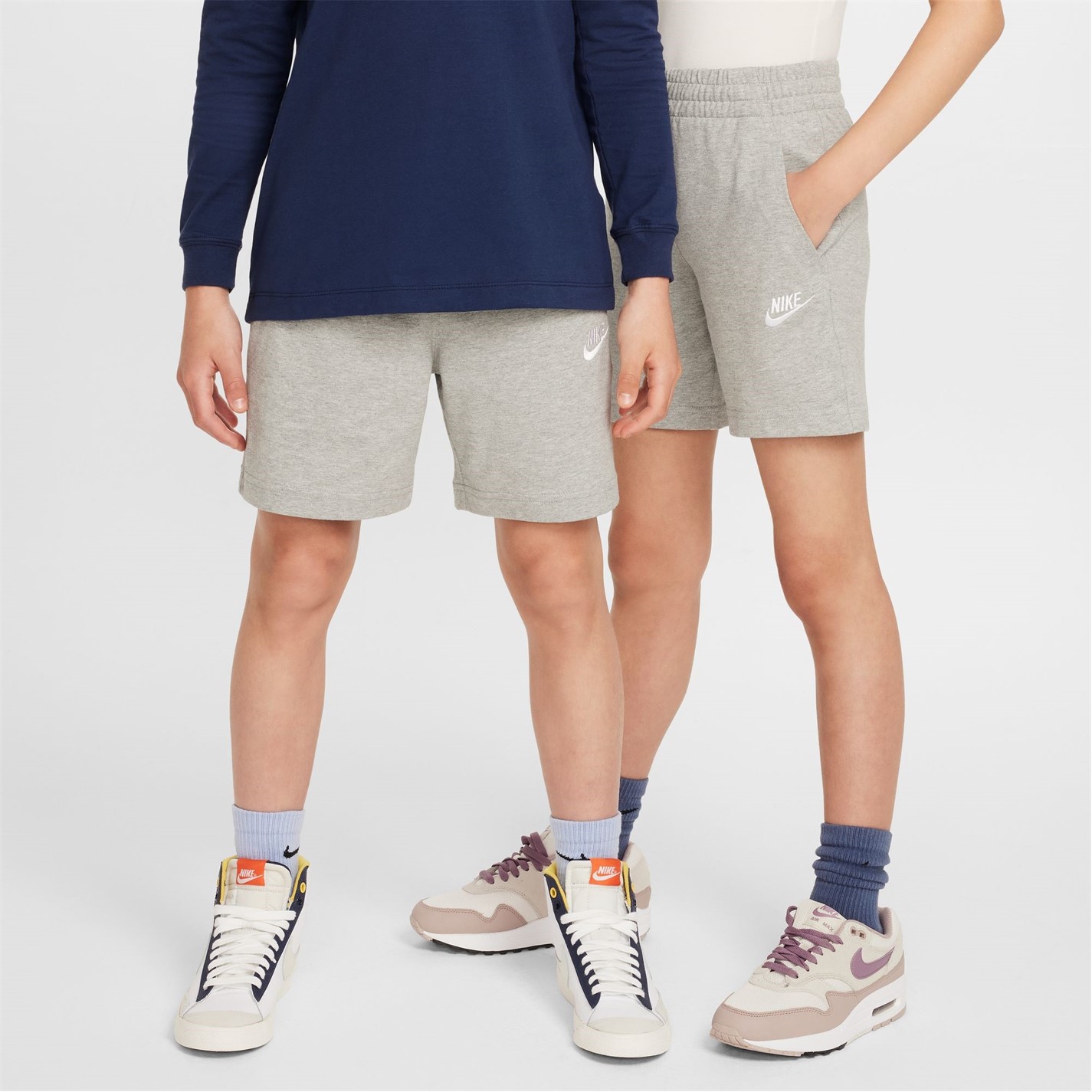 Nike Grey 1449970 Sportswear Jersey Shorts Junior Boys - 4