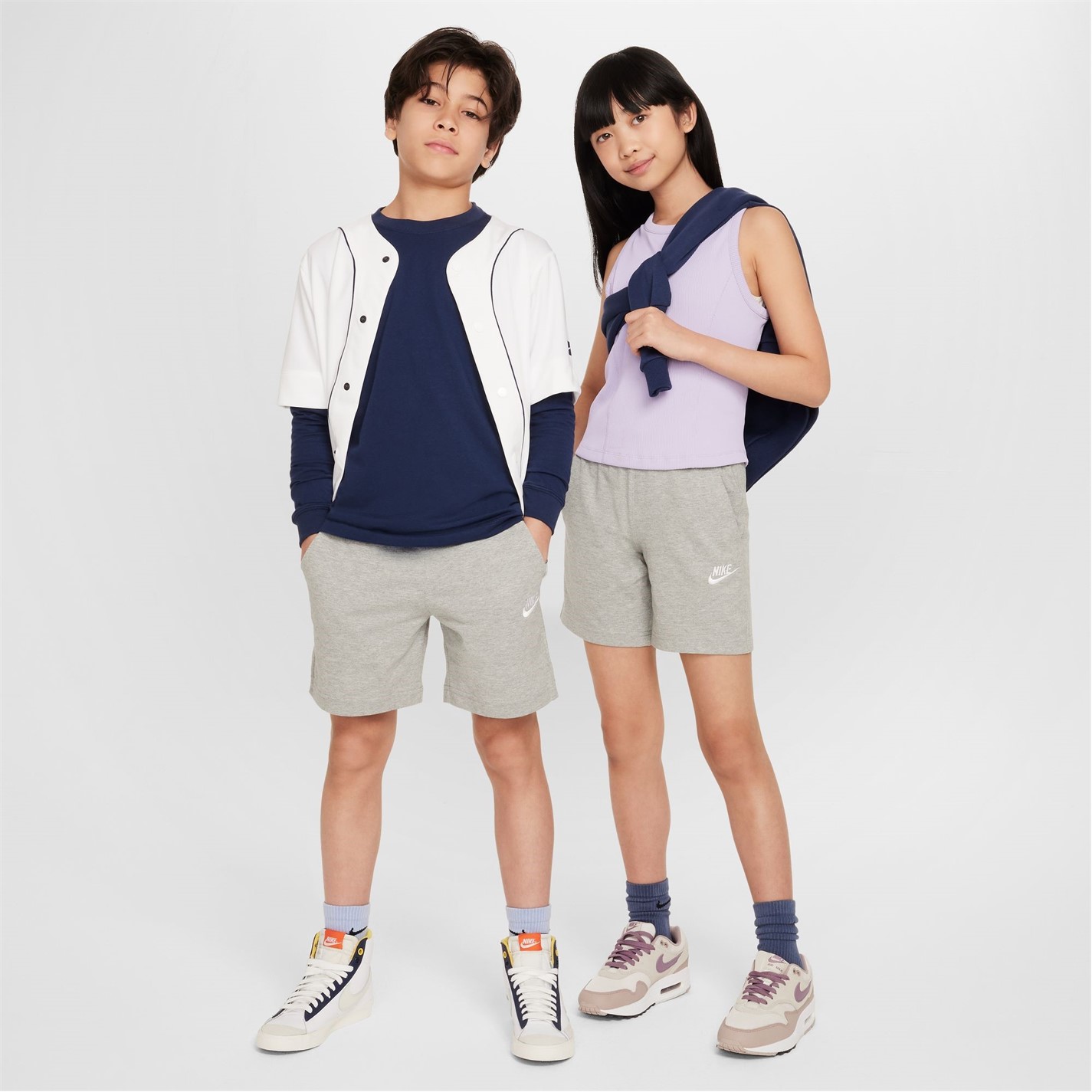 Nike Grey 1449970 Sportswear Jersey Shorts Junior Boys - 5