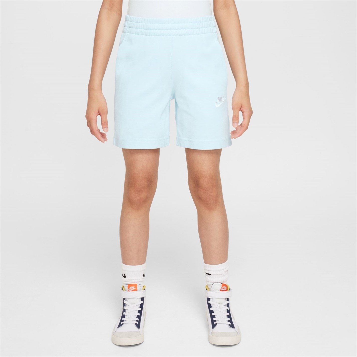 Nike Glacier BLue 7753300 Sportswear Jersey Shorts Junior Boys - 3