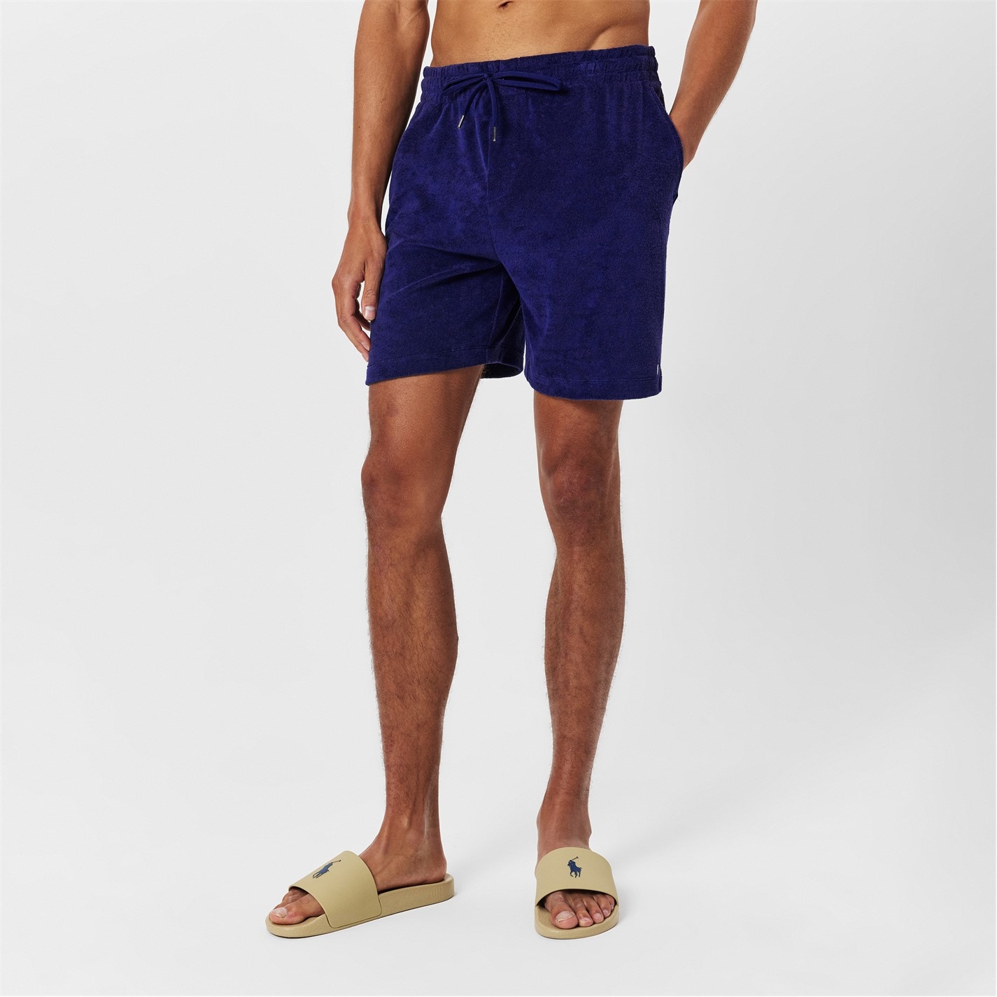 Kraťasy Polo Ralph Lauren Newport Navy 169672 Logo Jersey Shorts - 3