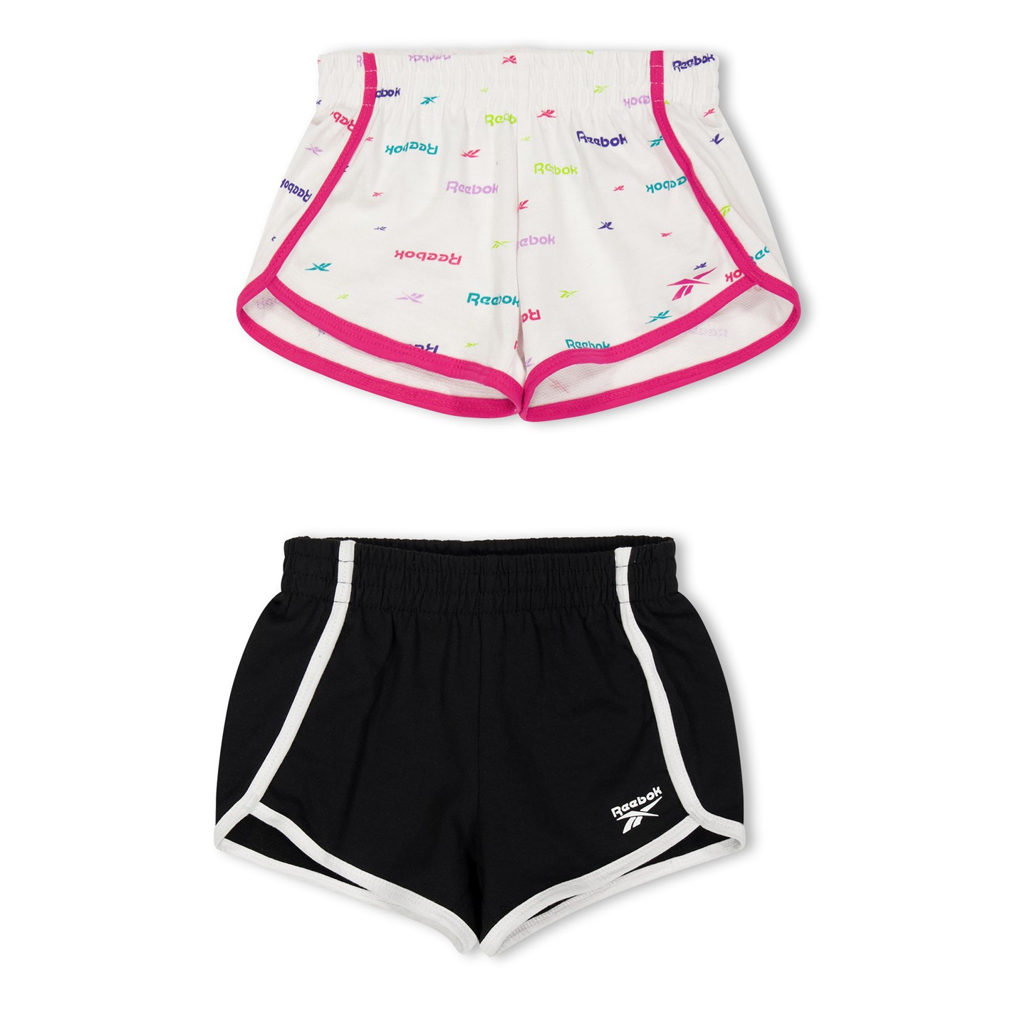 Reebok White 8195995 Kids' Jersey Jogger Shorts - 1