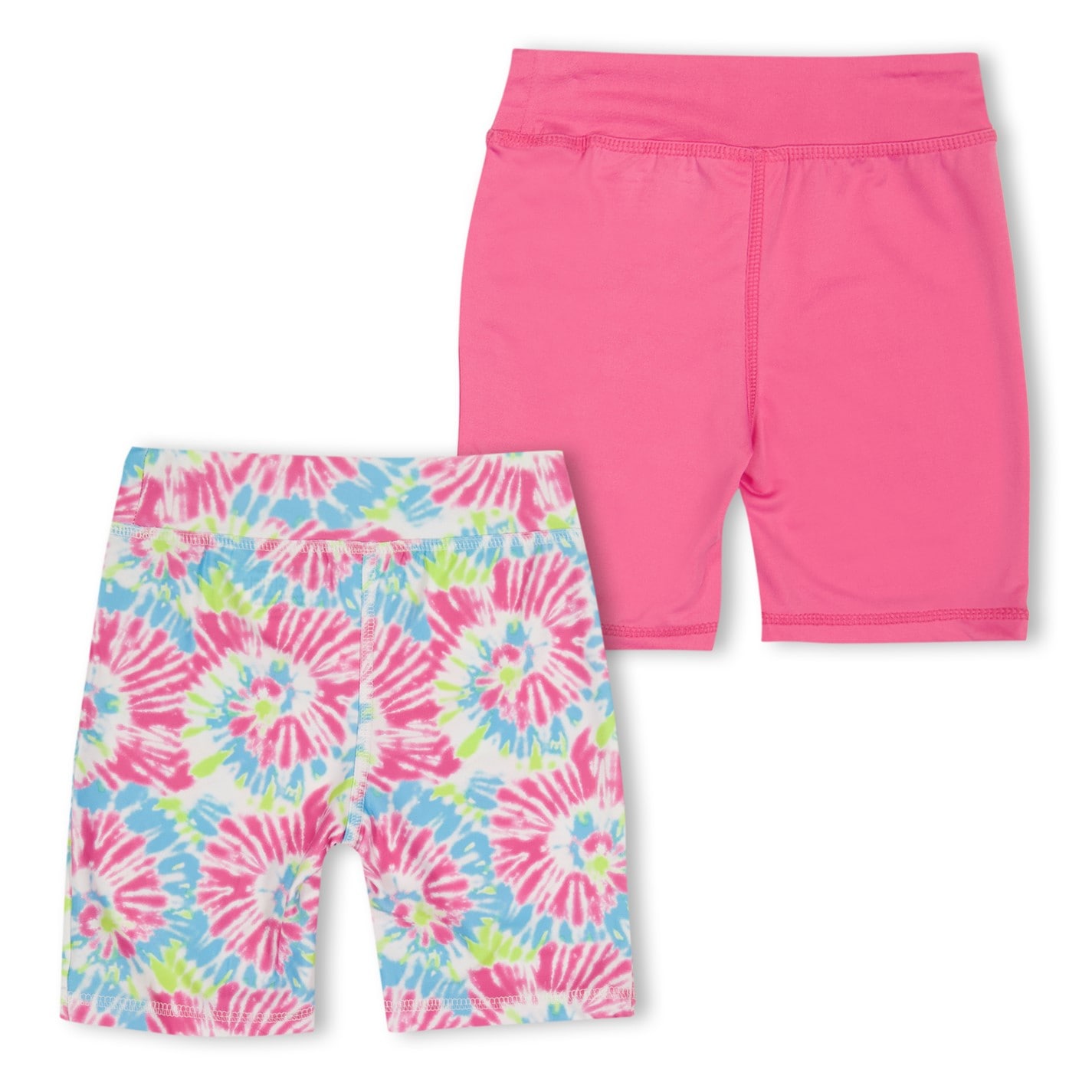 Reebok Carmine Rose 2054270 Kids' T Dye Swrl Jersey Jogger Shorts - 2