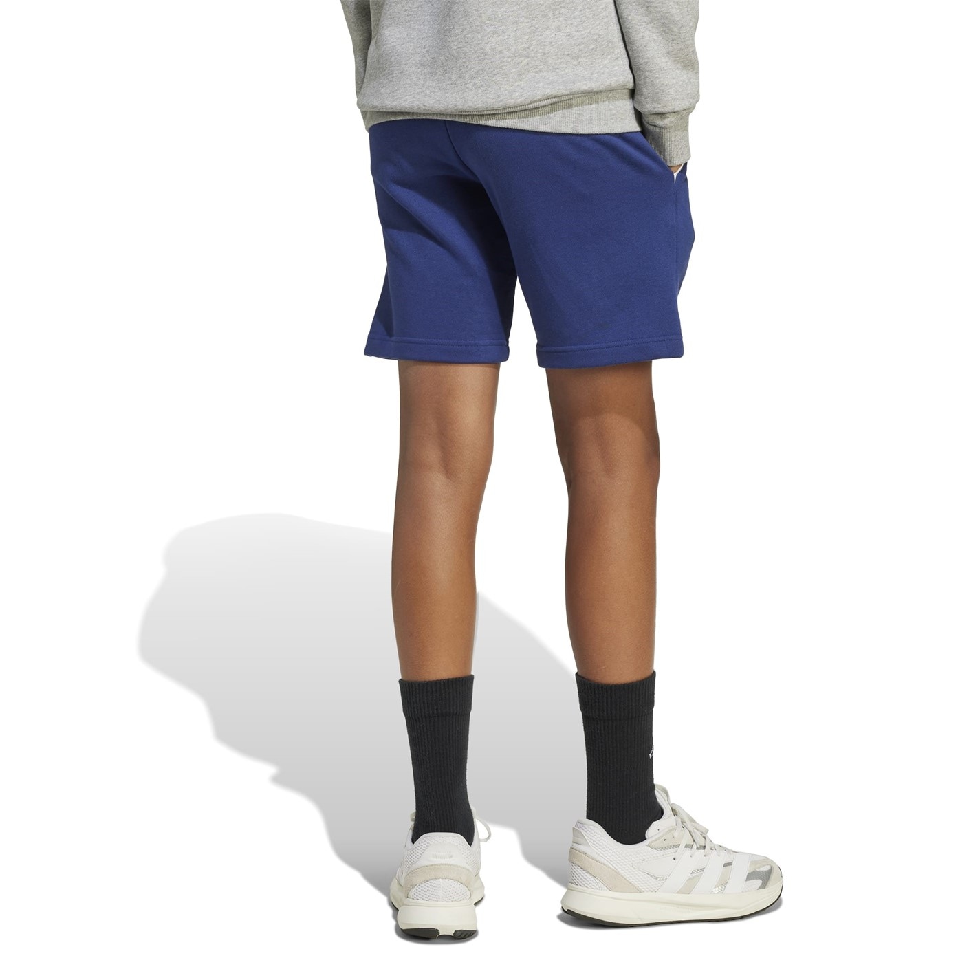 adidas Dk Blue 8806898 Unisex Kids' Jersey Jogger Shorts - 2