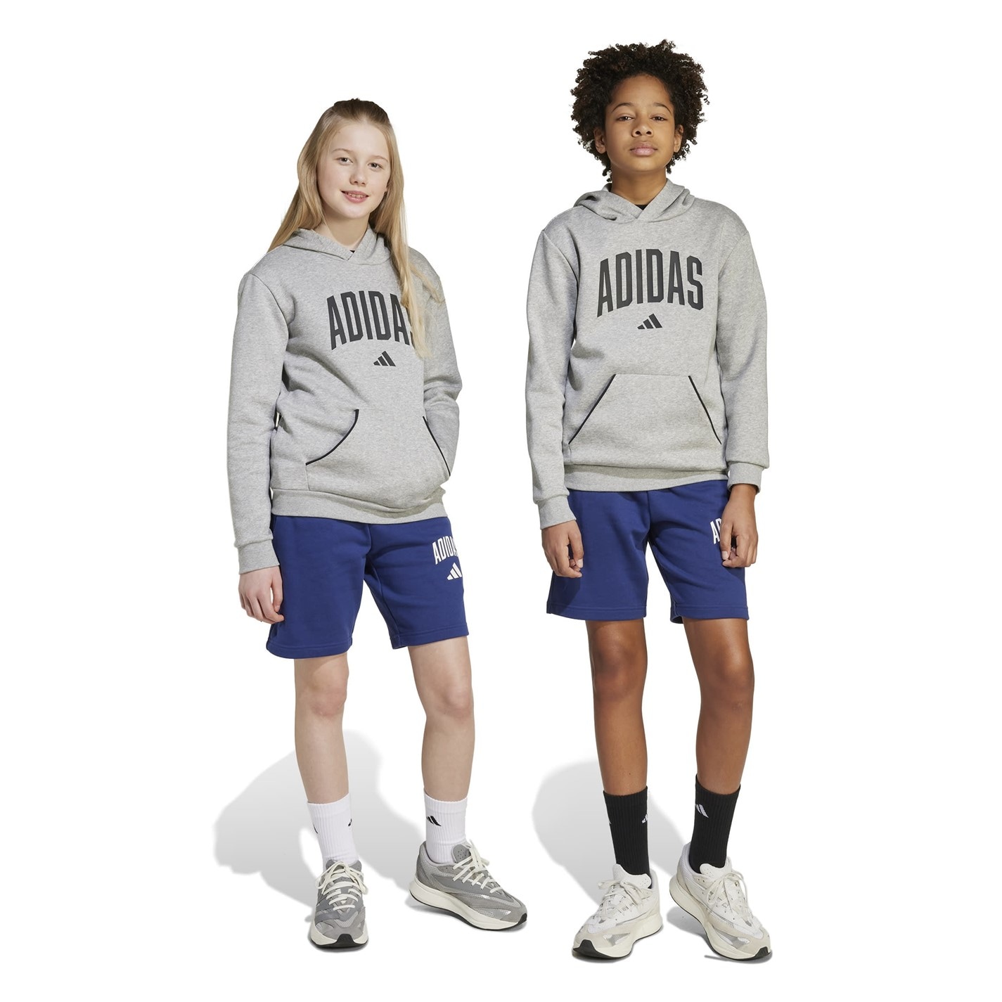 adidas Dk Blue 8806898 Unisex Kids' Jersey Jogger Shorts - 3