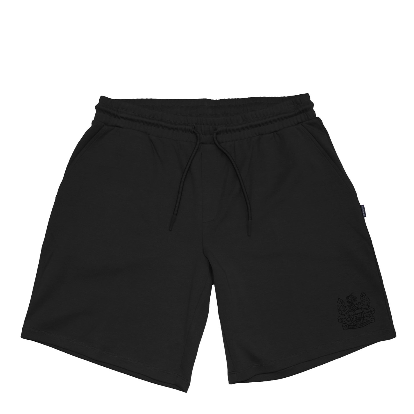 Kraťasy Aquascutum Black 8877546 Men's Fleece Jogger Shorts - 1