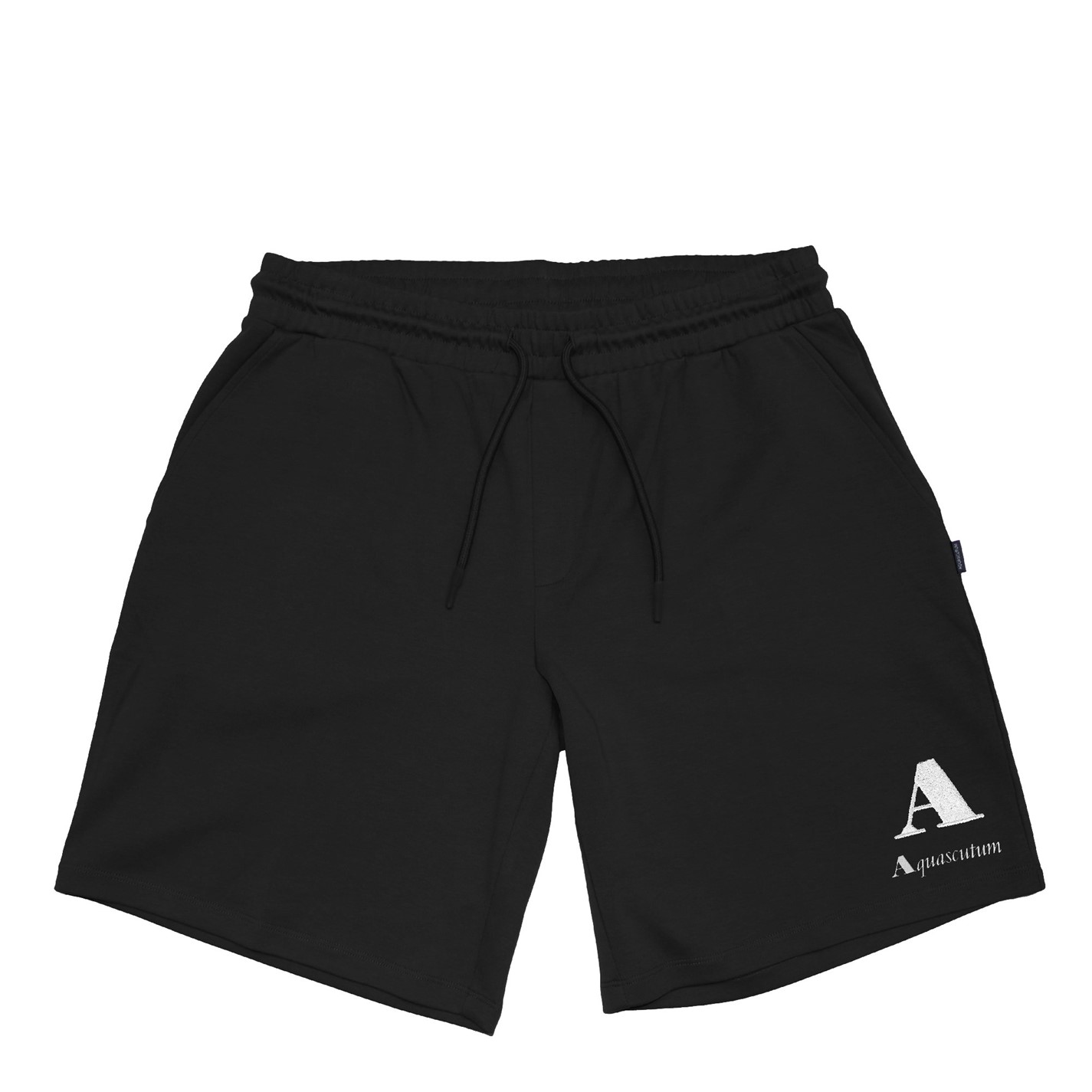 Kraťasy Aquascutum Black 340757 Men's Fleece Jogger Shorts - 1