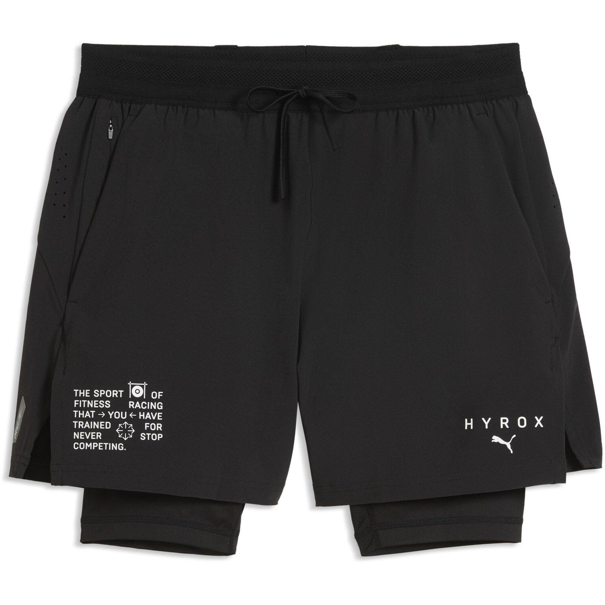 Kraťasy Puma Black 5847599 Men's Hyrox 2-in-1 Performance Shorts - 1