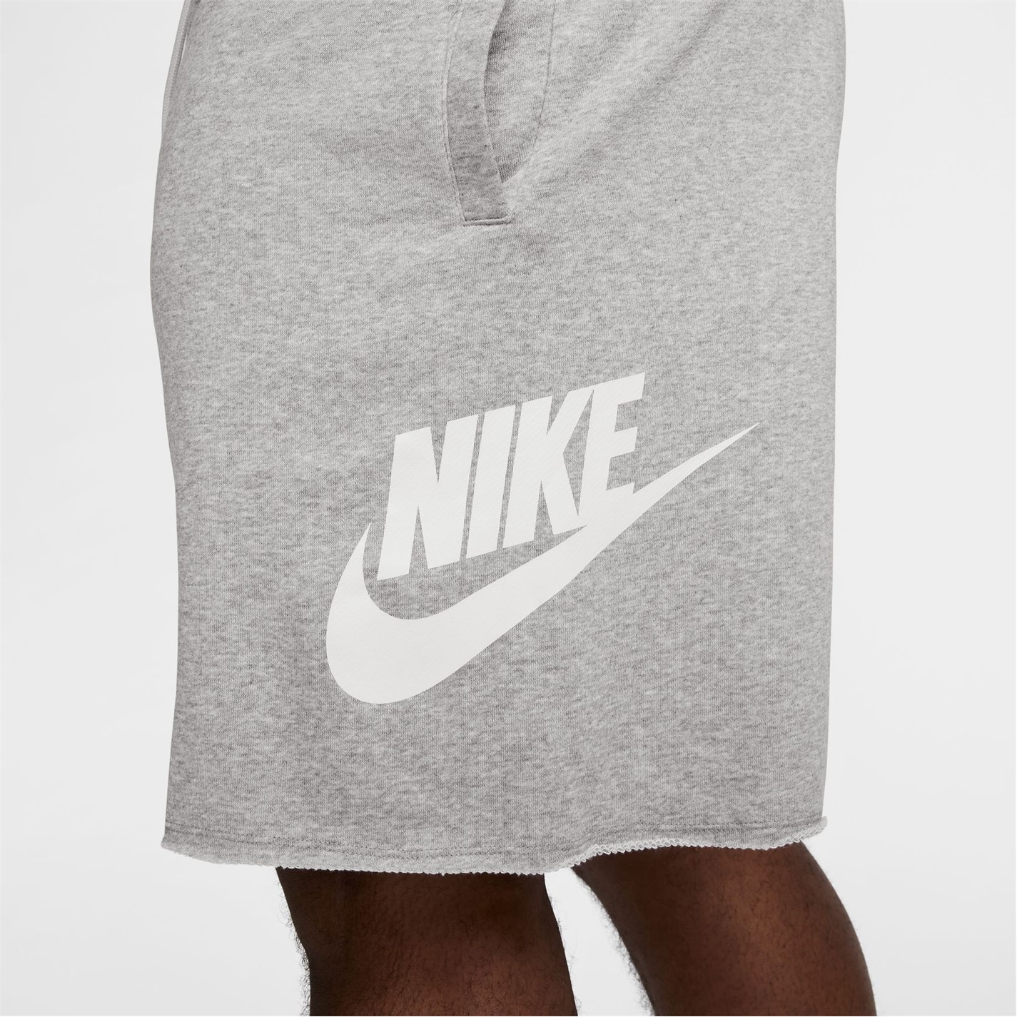 Kraťasy Nike Grey 6431982 Men's Club Alum Jersey Jogger Shorts - 12