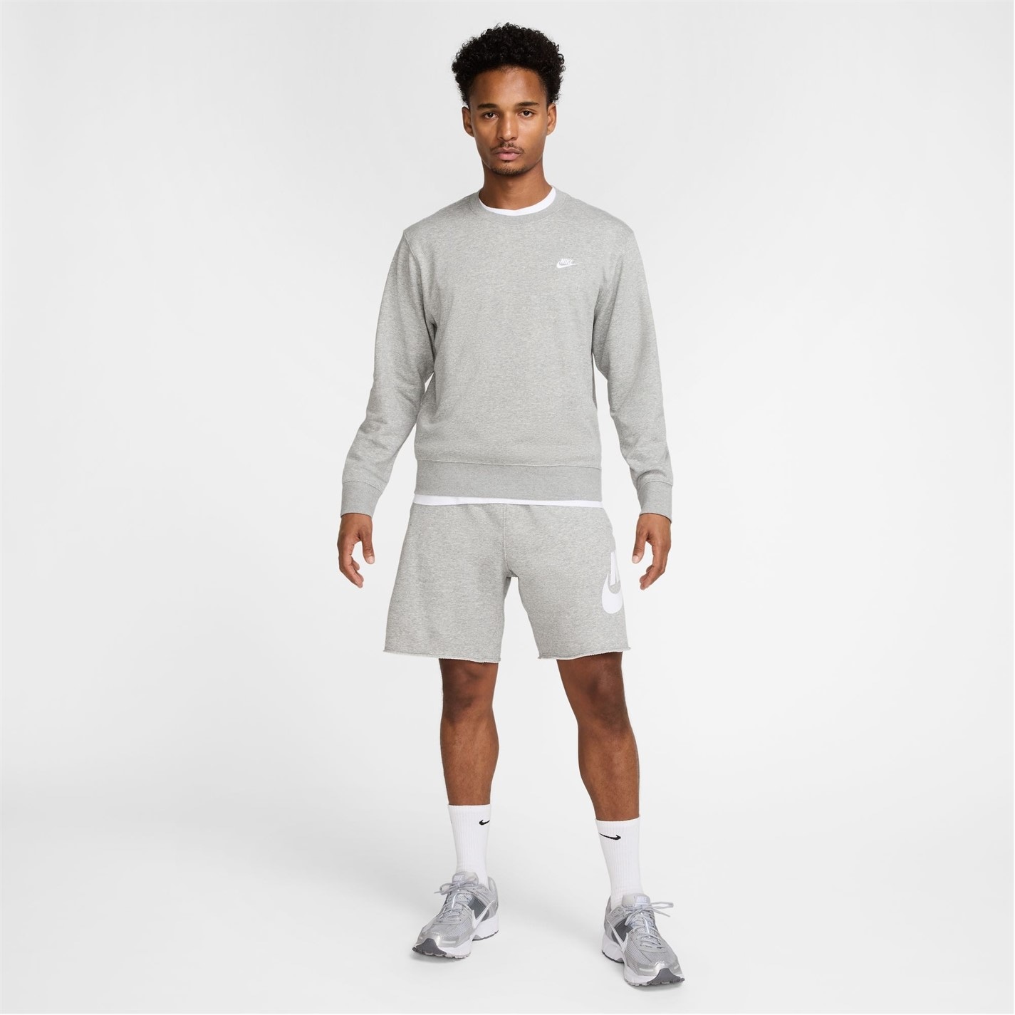 Kraťasy Nike Grey 6431982 Men's Club Alum Jersey Jogger Shorts - 6