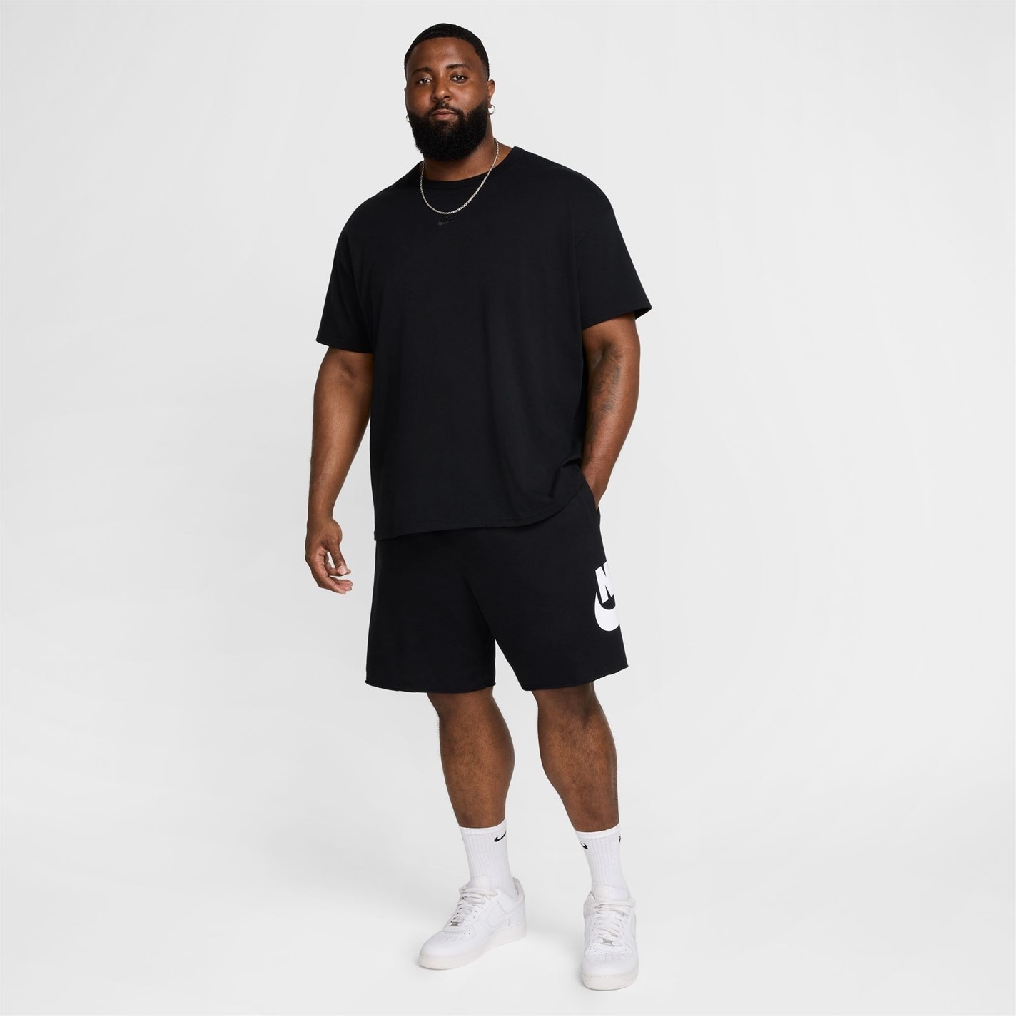 Kraťasy Nike Black 7713504 Men's Club Alum Jersey Jogger Shorts - 13