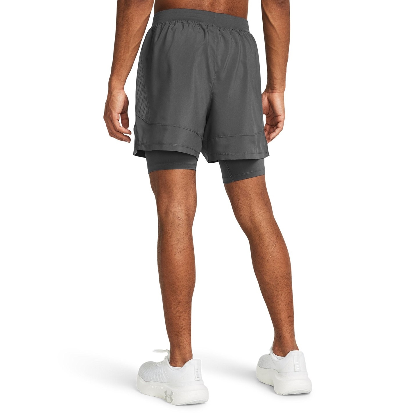 Kraťasy Under Armour Pitch Grey 7559454 UA Launch Mens 2-in-1 5in Shorts - 3