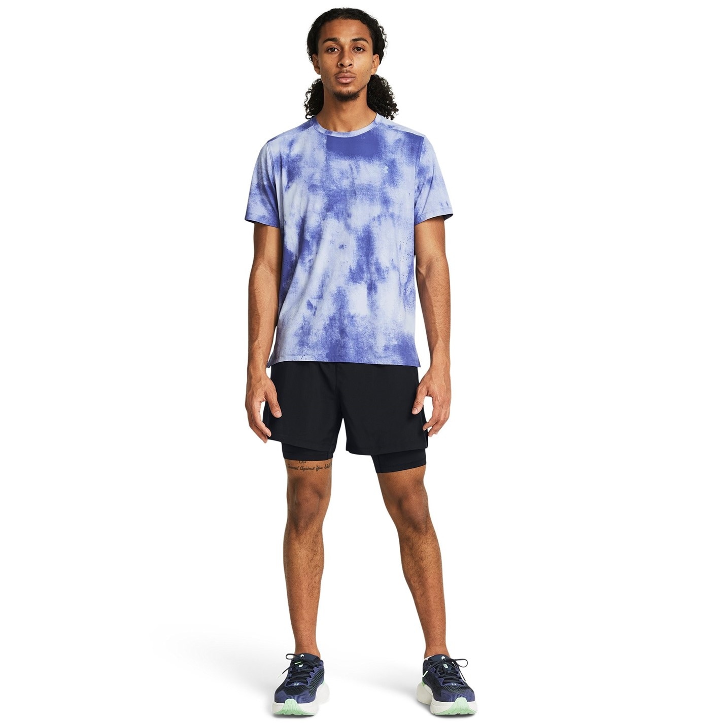 Kraťasy Under Armour Black 7940038 UA Launch Mens 2-in-1 5in Shorts - 4