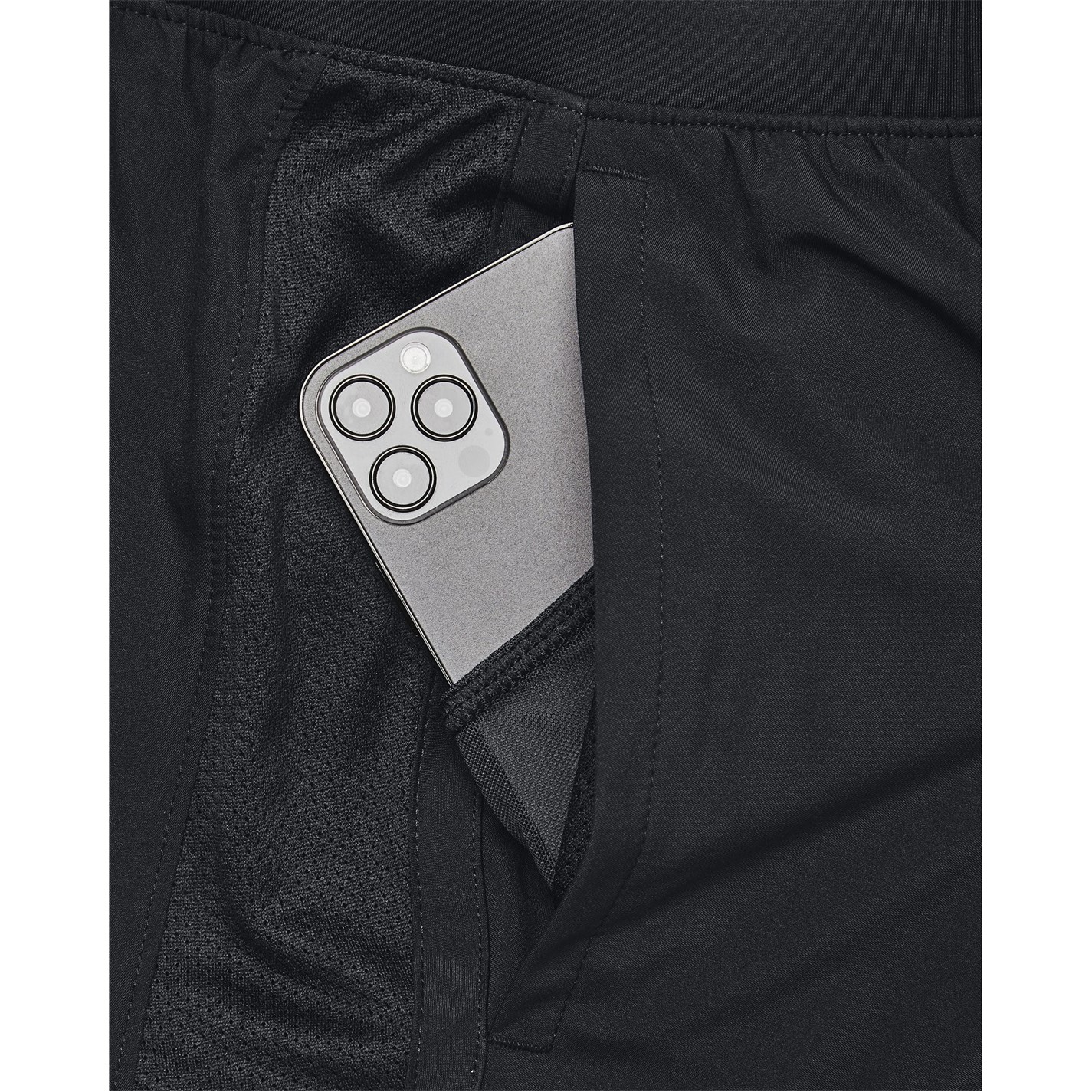 Kraťasy Under Armour Black 7940038 UA Launch Mens 2-in-1 5in Shorts - 5