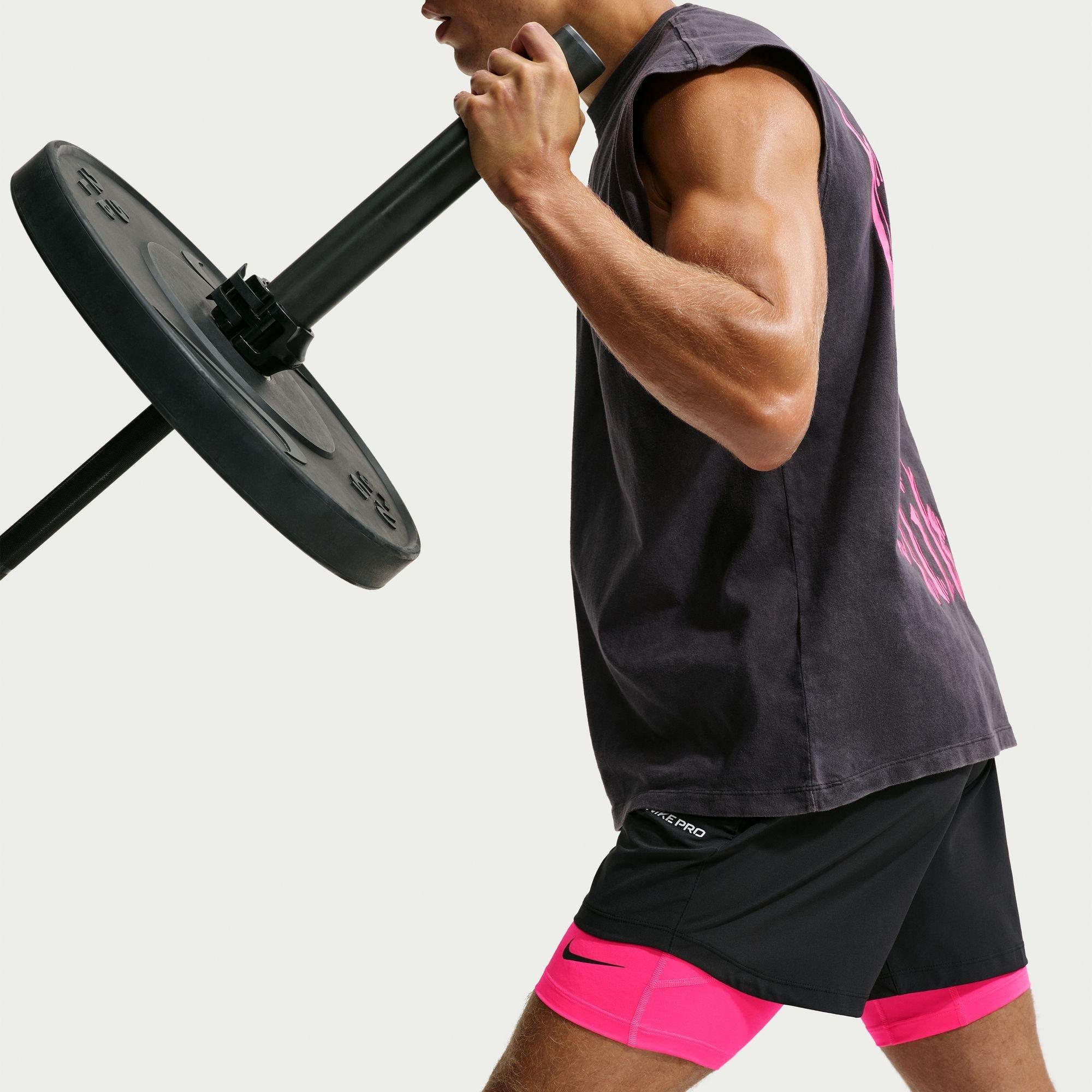 Kraťasy Nike HyperPink/Black 210881 Pro Long Short Sn64 - 6