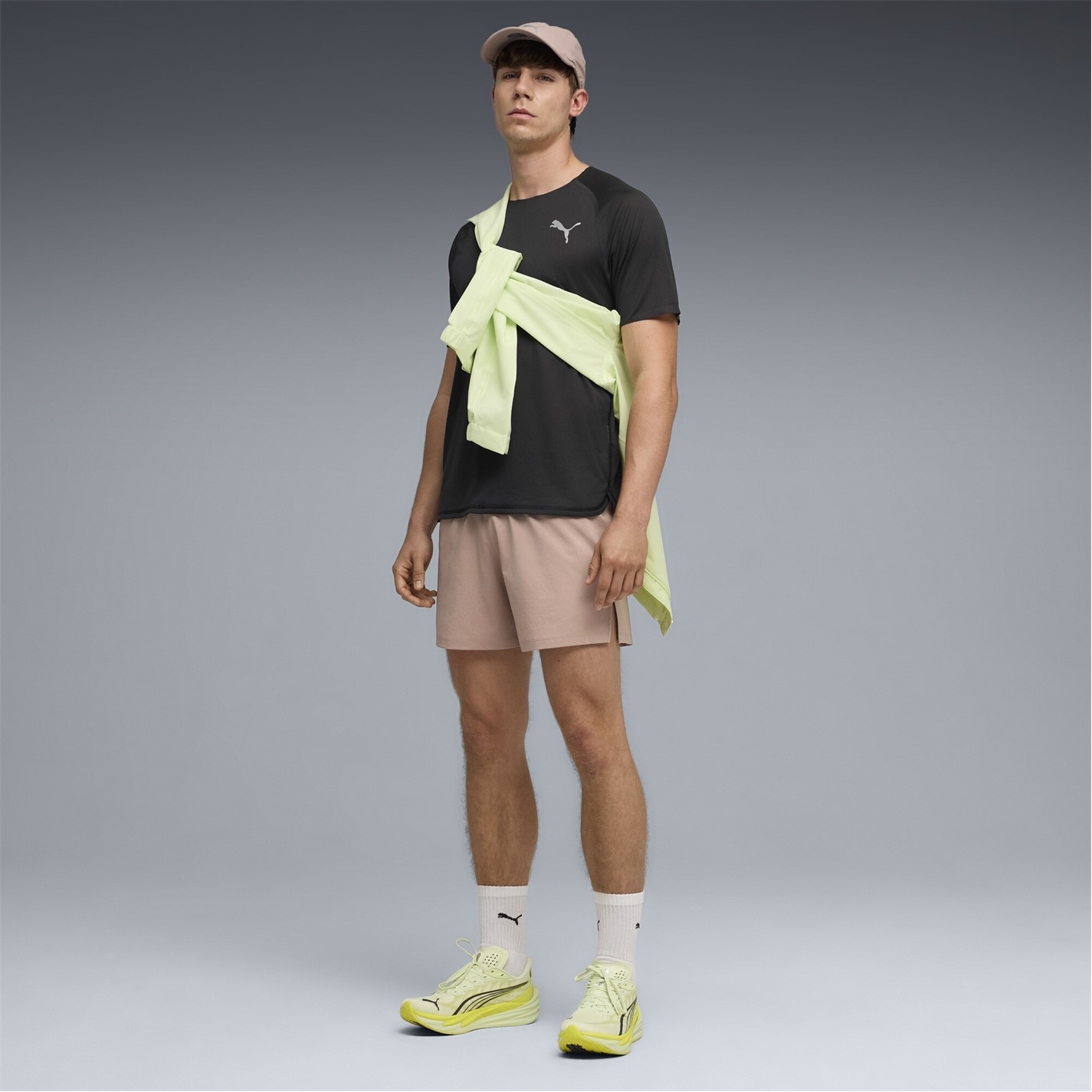 Kraťasy Puma Sandstone 4716178 Men's Dreamrun 5in Drycell Performance Gym Shorts - 7