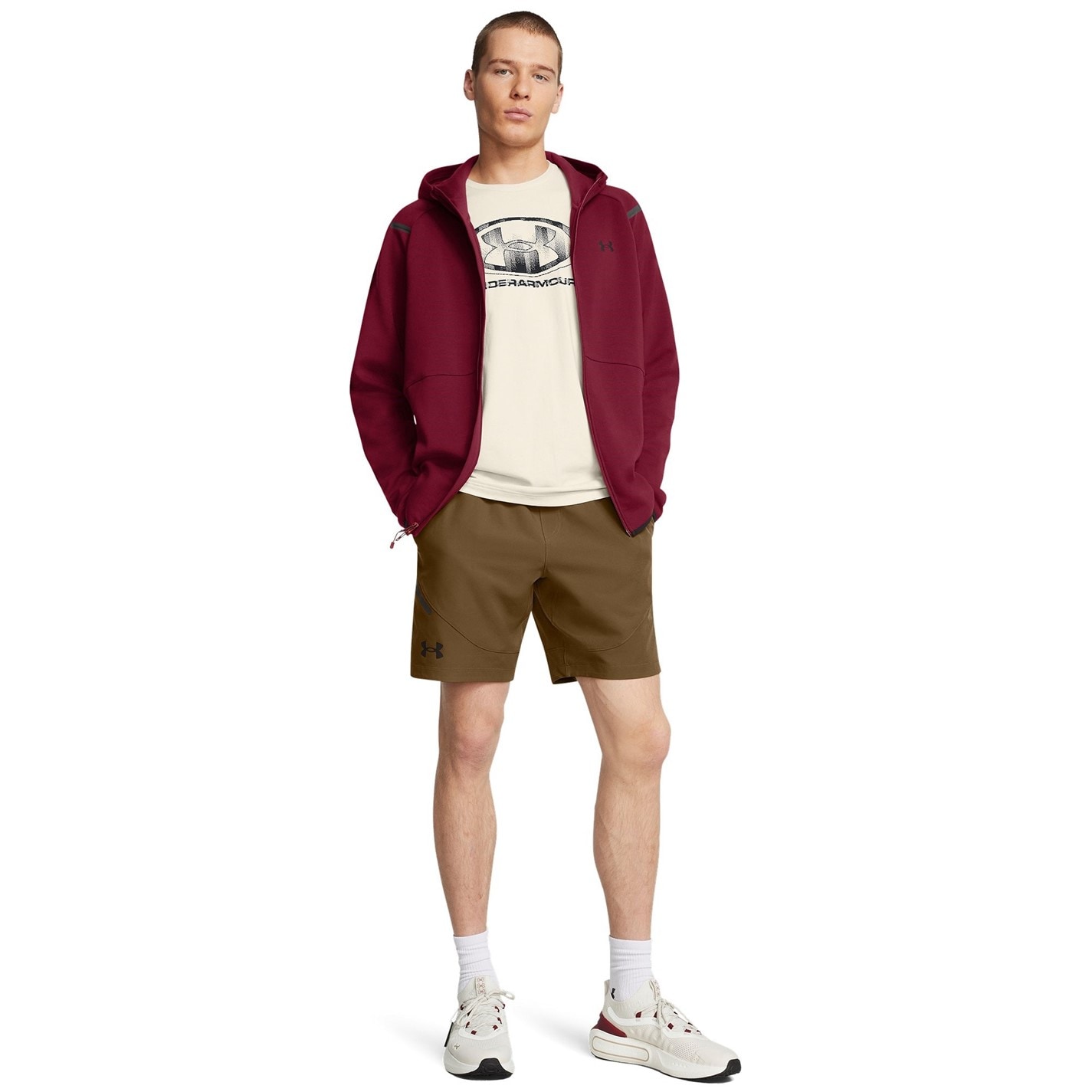 Kraťasy Under Armour Brown 2406844 Men's Unstoppable Performance Gym Shorts - 6