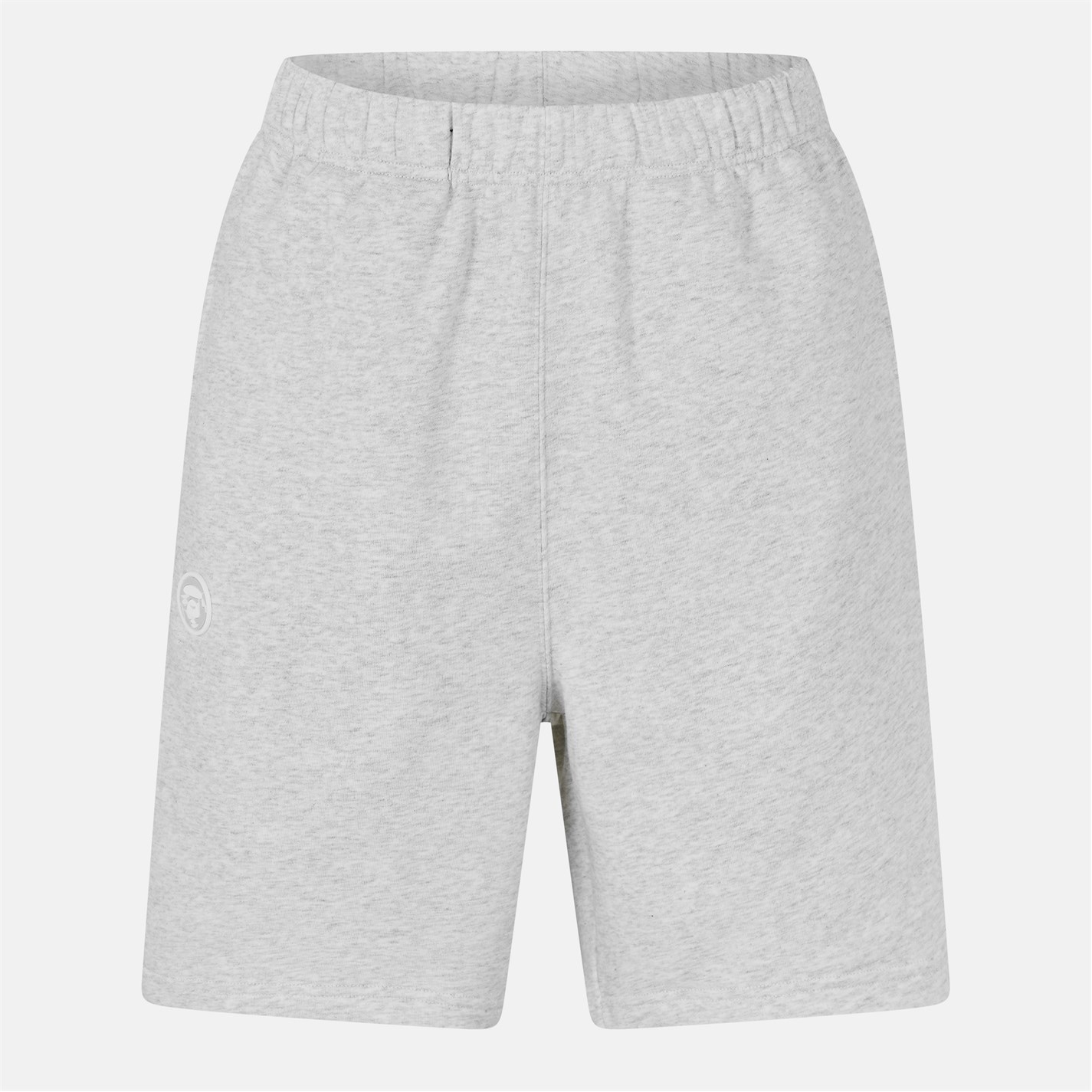 Kraťasy AAPE Heather White 312959 Men's Relaxed Fit Fleece Jogger Shorts - 1
