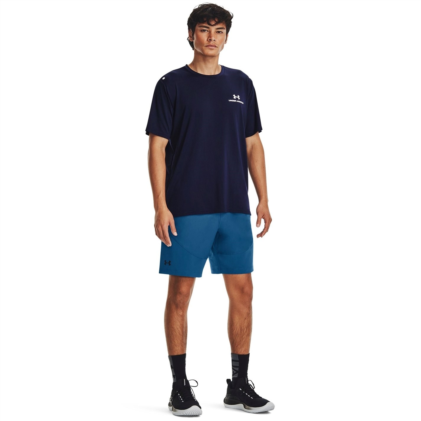 Kraťasy Under Armour Blue 4833310 Unstoppable Hybrid Shorts Mens - 4