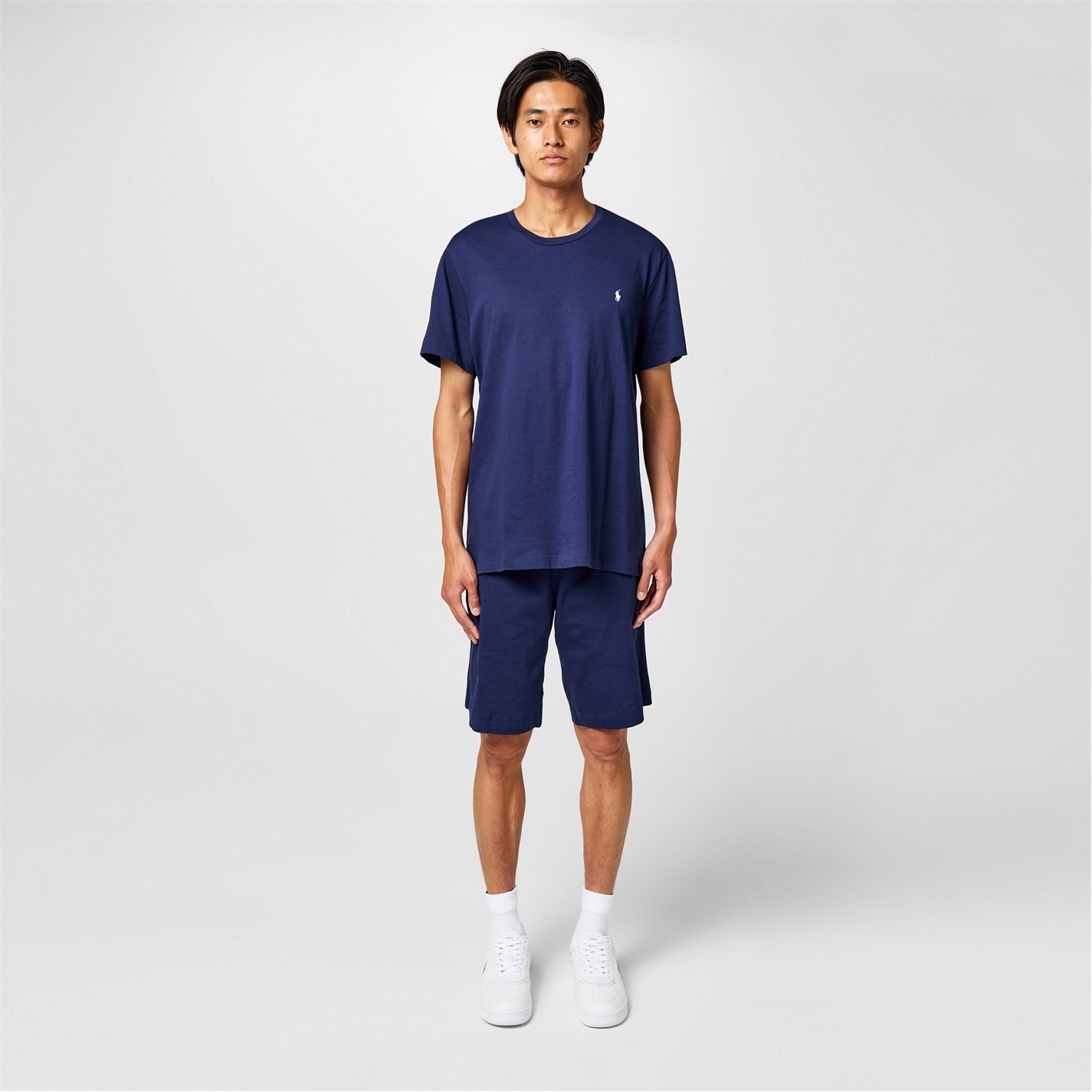 Kraťasy RALPH LAUREN Navy 8960539 Men's Cotton Jersey Jogger Shorts - 4