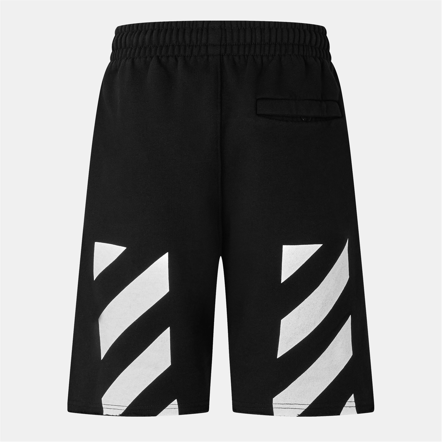 Kraťasy OFF WHITE Black 4316581 Men's Diag Cotton Arrow Motif Fleece Jogger Shorts - 2