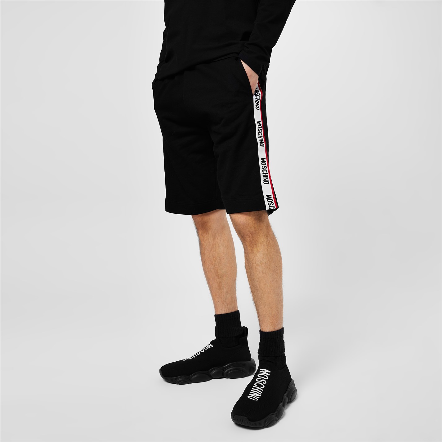 Kraťasy MOSCHINO Black 869058 Tape Shorts - 4