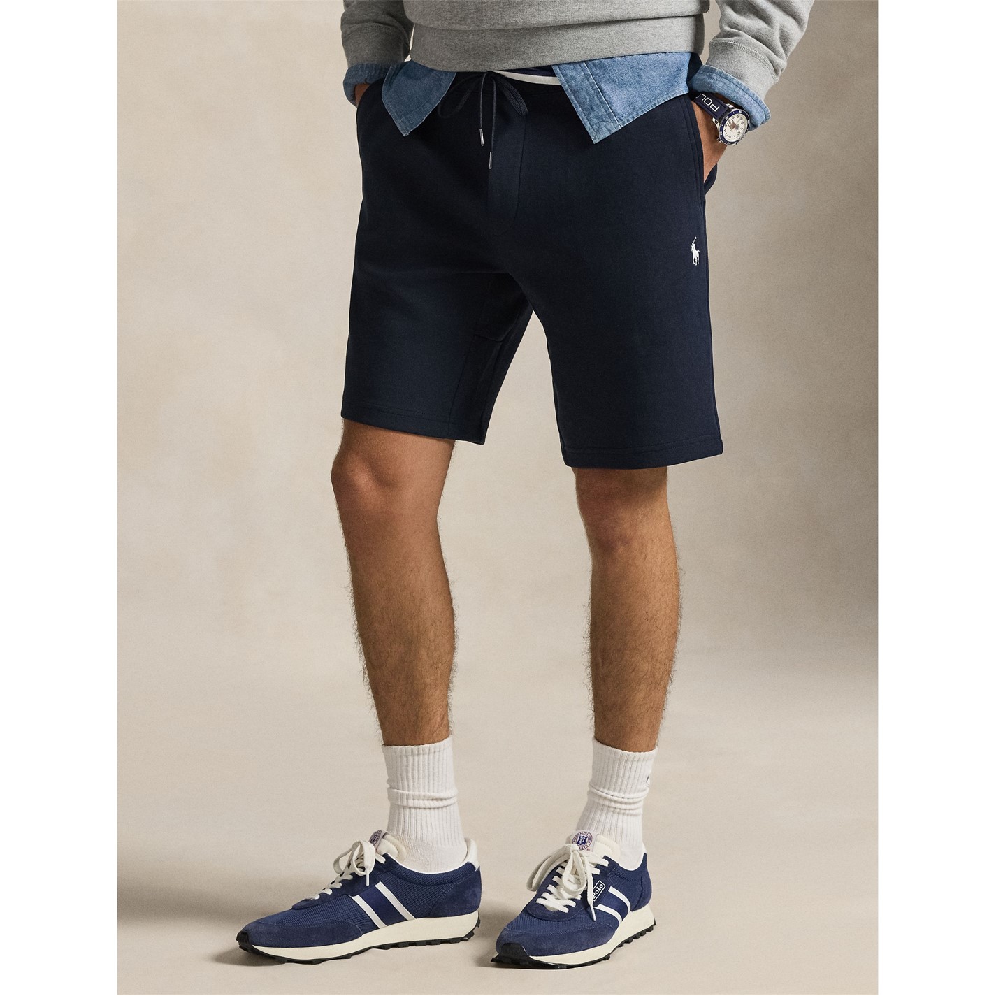 Kraťasy Polo Ralph Lauren Aviator Navy 361905 Tech Shorts - 2
