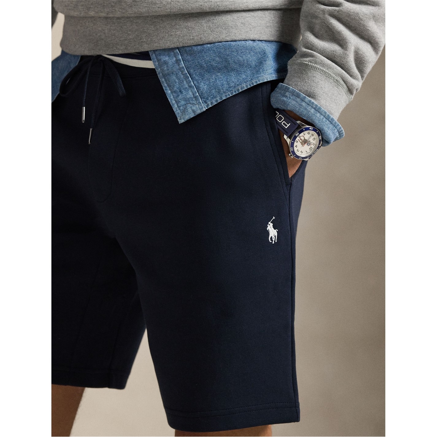 Kraťasy Polo Ralph Lauren Aviator Navy 361905 Tech Shorts - 4