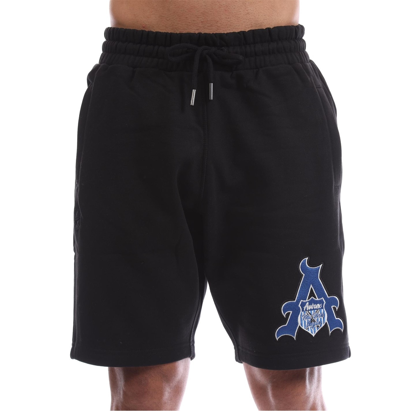 Kraťasy Avirex Black 544613 Men's Juniper Fleece Jogger Shorts - 1