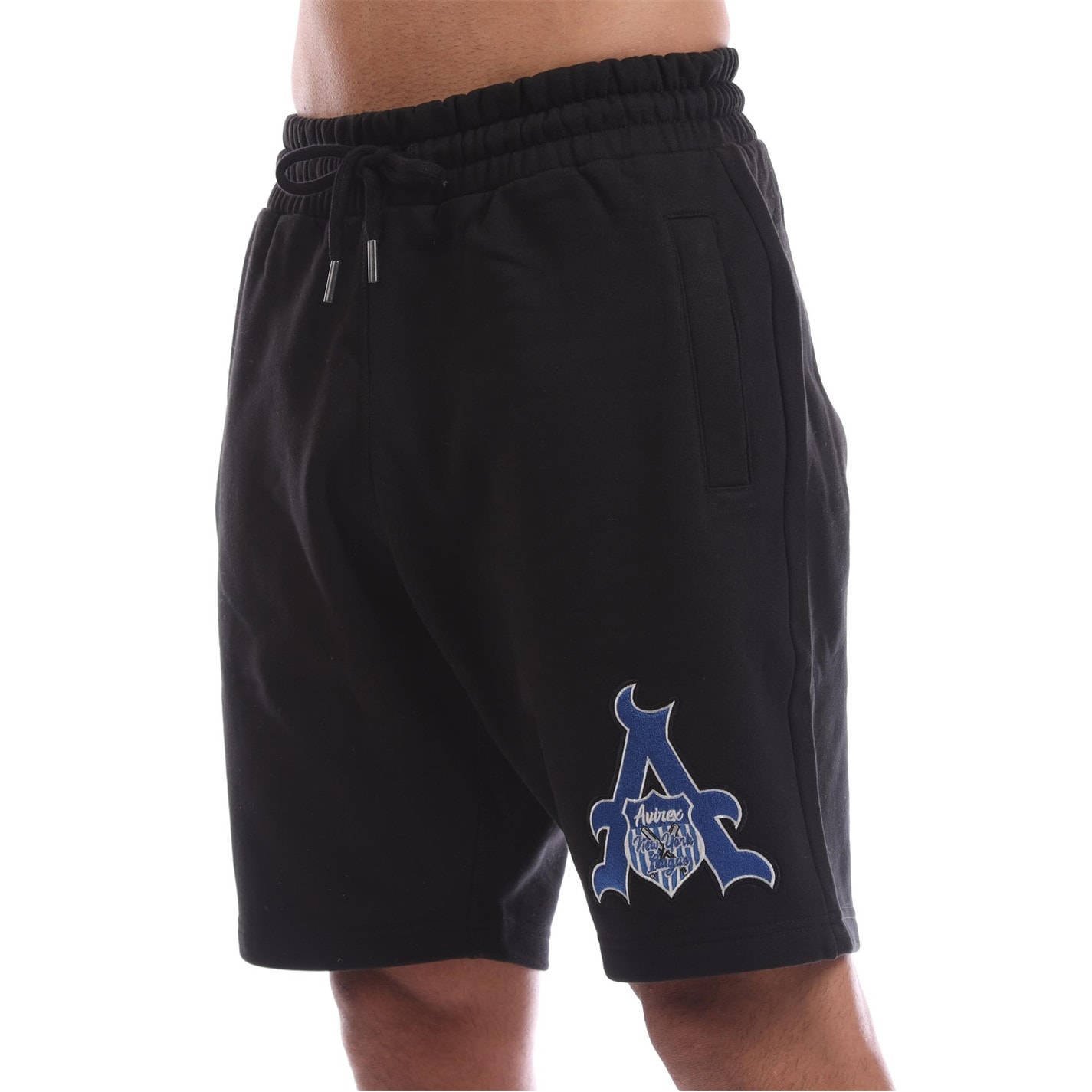 Kraťasy Avirex Black 544613 Men's Juniper Fleece Jogger Shorts - 2