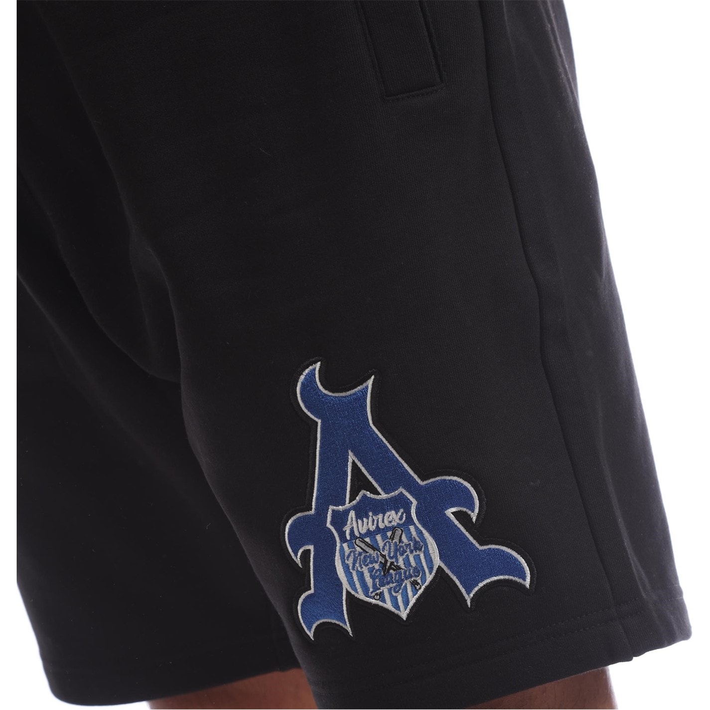 Kraťasy Avirex Black 544613 Men's Juniper Fleece Jogger Shorts - 4