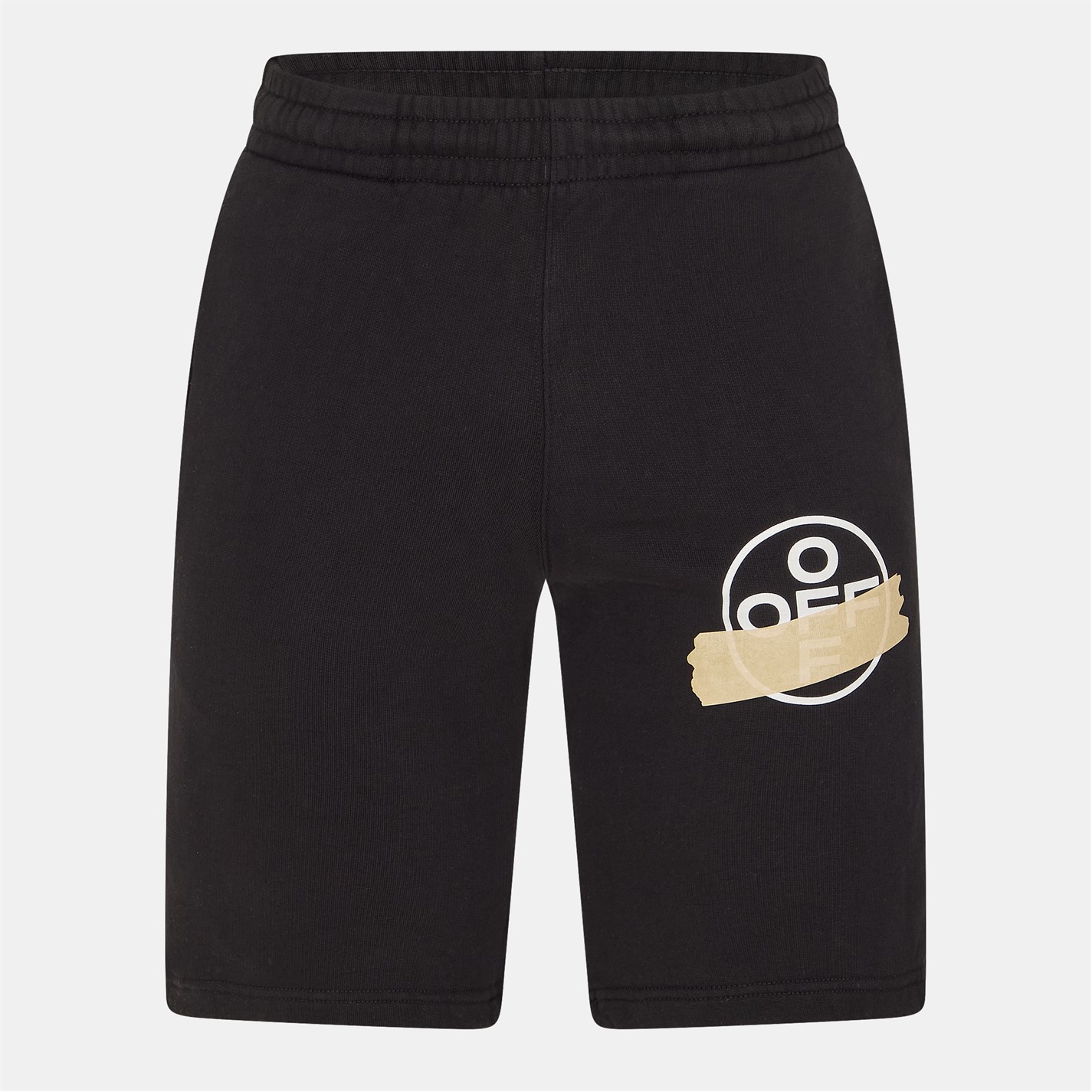 Kraťasy OFF WHITE Black 3234728 Men's Knee Length Fleece Jogger Shorts - 1