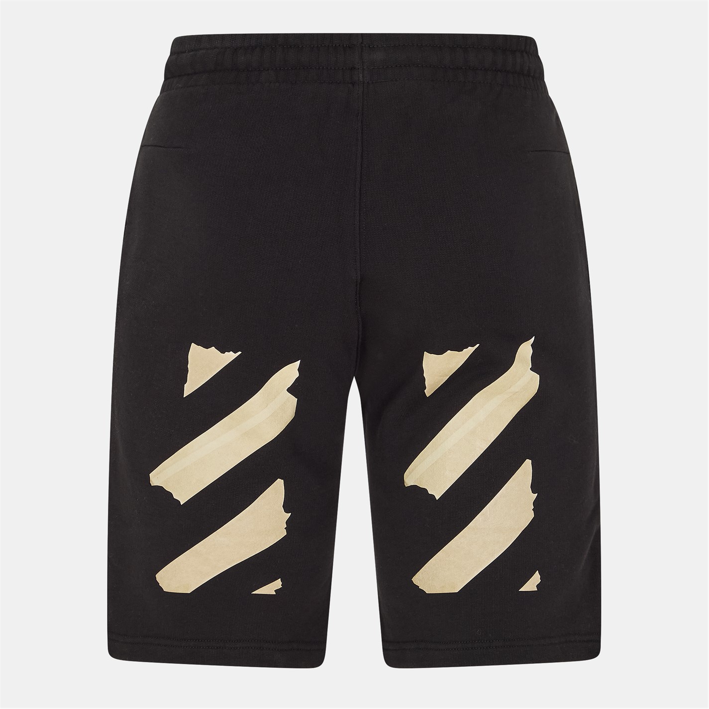Kraťasy OFF WHITE Black 3234728 Men's Knee Length Fleece Jogger Shorts - 2