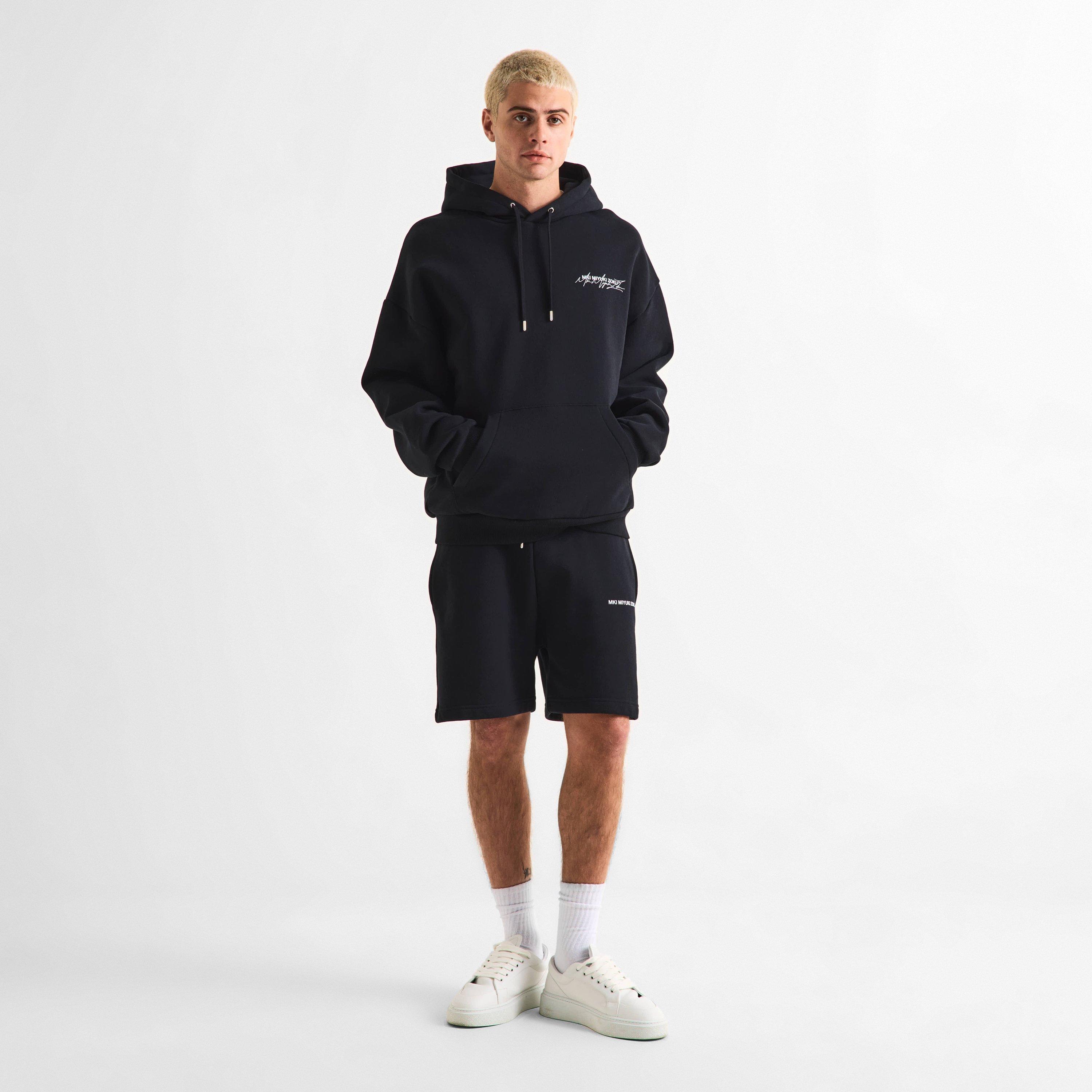 Kraťasy MKI MIYUKI ZOKU Black 2775357 Men's Uniform Fleece Jogger Shorts - 6