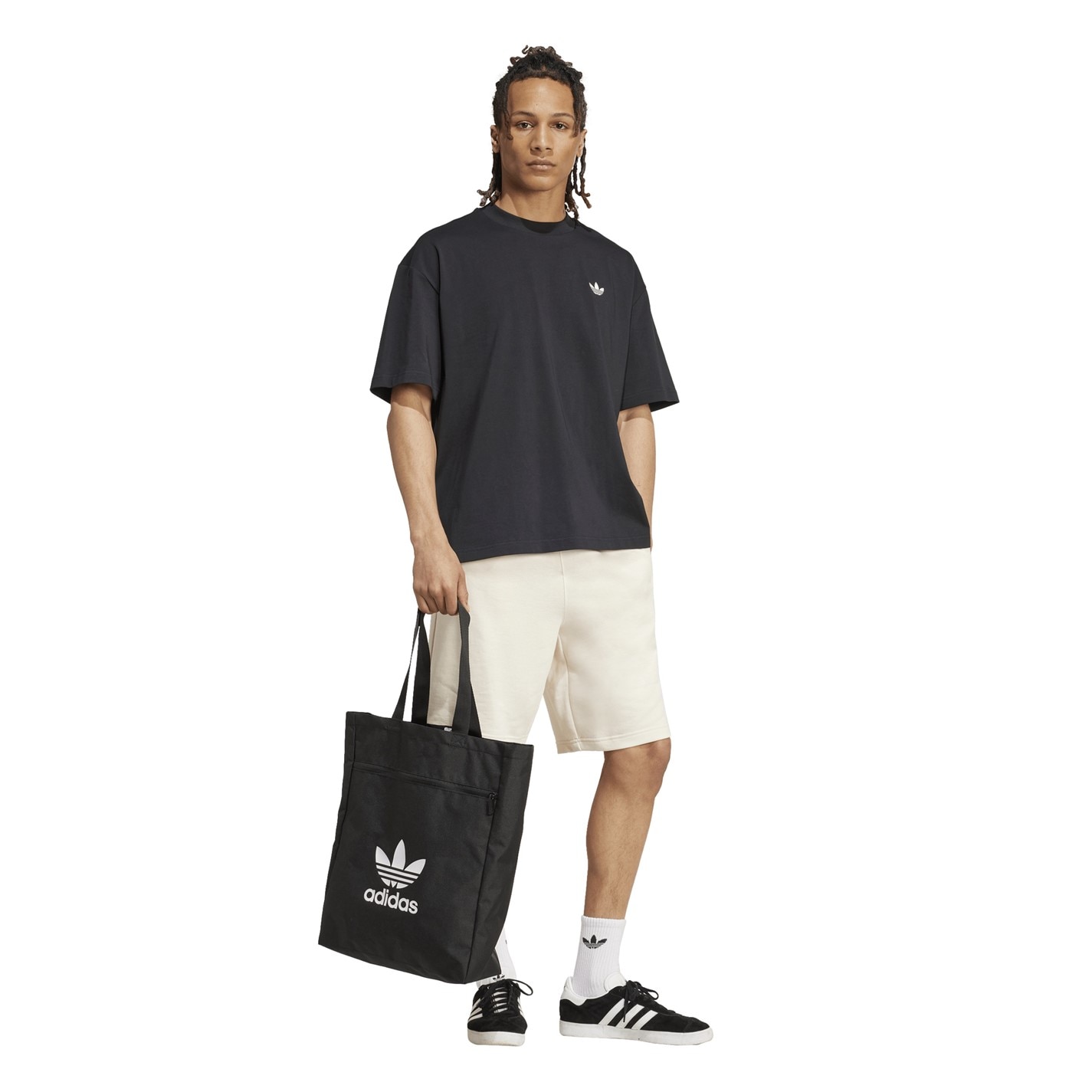 Kraťasy adidas Originals Wonder White 5884267 Men's Fleece Jogger Shorts - 6