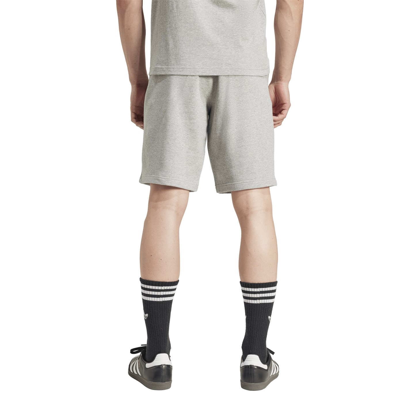 Kraťasy adidas Originals Med Grey Heath 2797335 Men's Fleece Jogger Shorts - 3