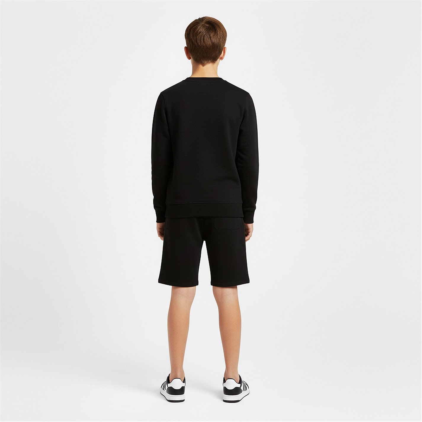 Lyle and Scott Jet Black Z865 2658442 Kids' Fleece Jogger Shorts - 4