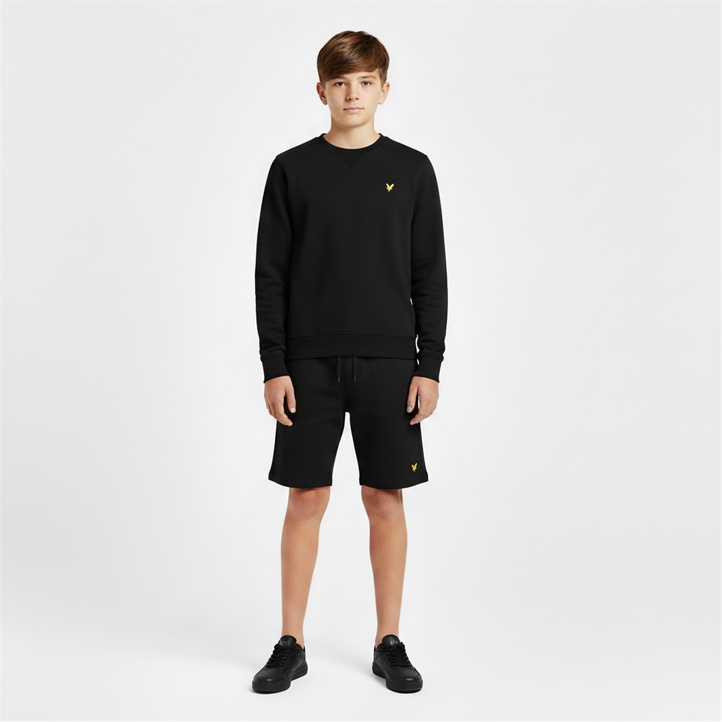 Lyle and Scott Dark Navy Z271 5657326 Kids' Fleece Jogger Shorts - 3