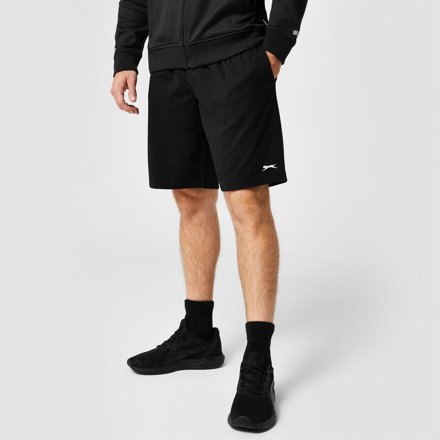 Kraťasy Slazenger Black 8121782 Jersey Shorts Mens - 4