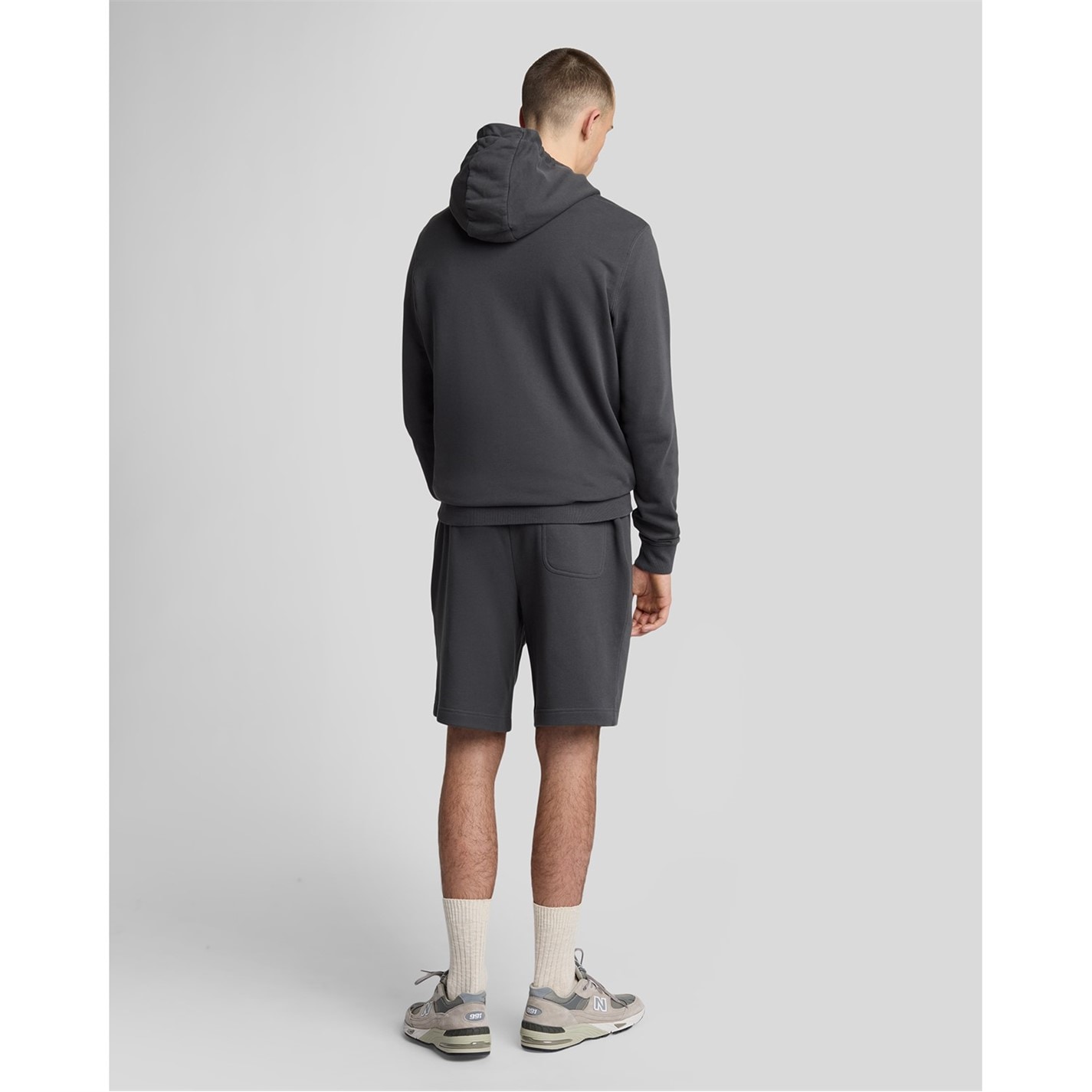 Kraťasy Lyle and Scott Gunmetal W635 1567727 Fleece Shorts - 3