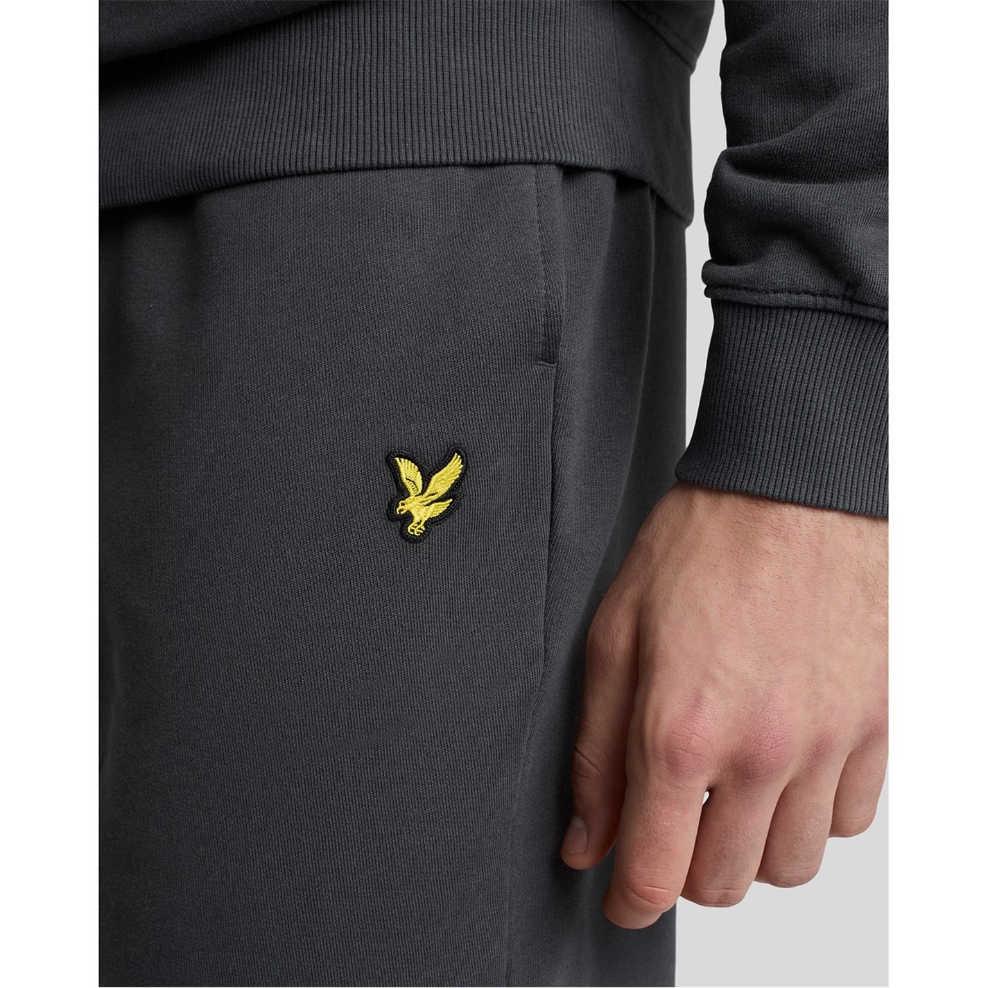 Kraťasy Lyle and Scott Gunmetal W635 1567727 Fleece Shorts - 4