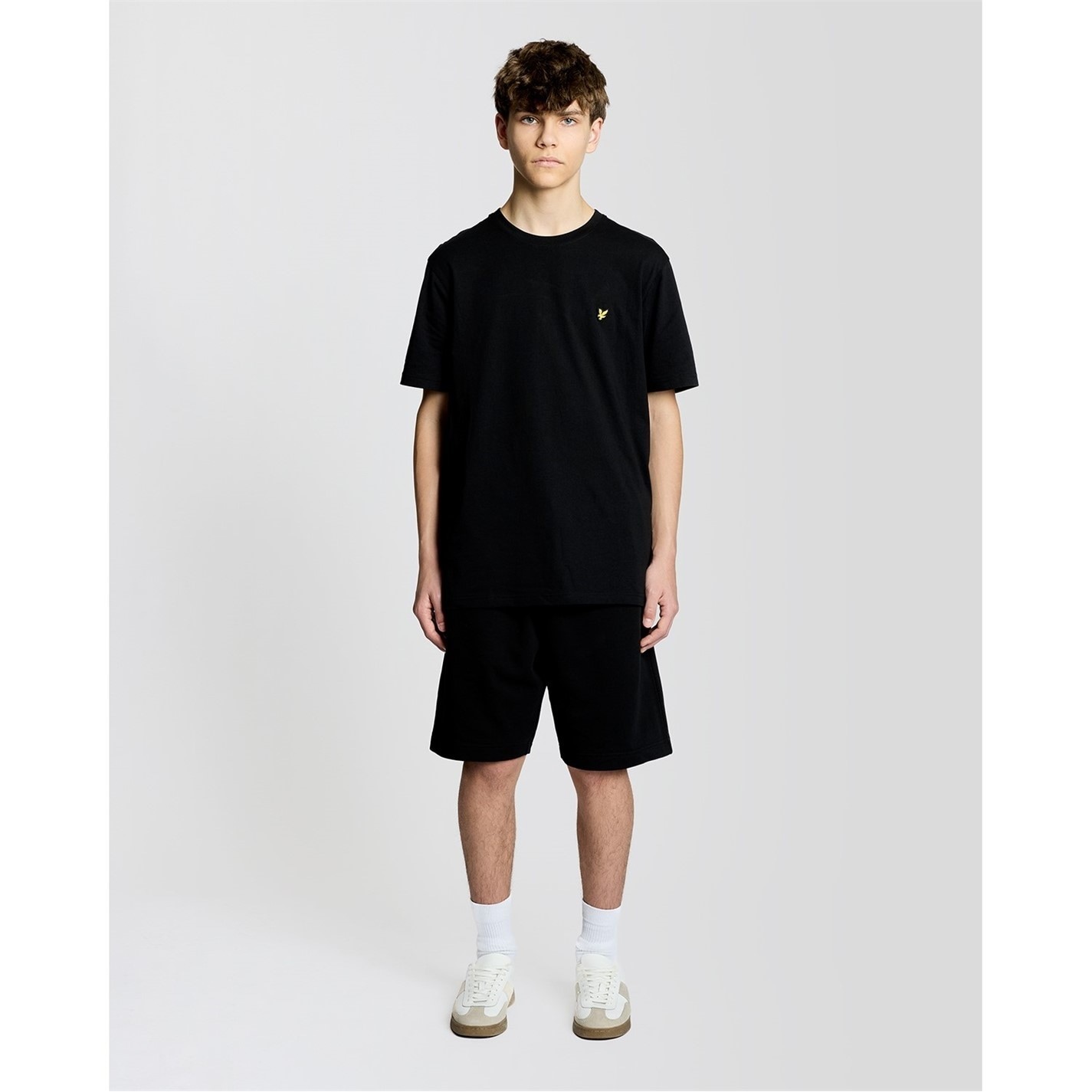 Lyle and Scott Black 496448 Lyle & Scott Kids Cotton Sweatshort - 1
