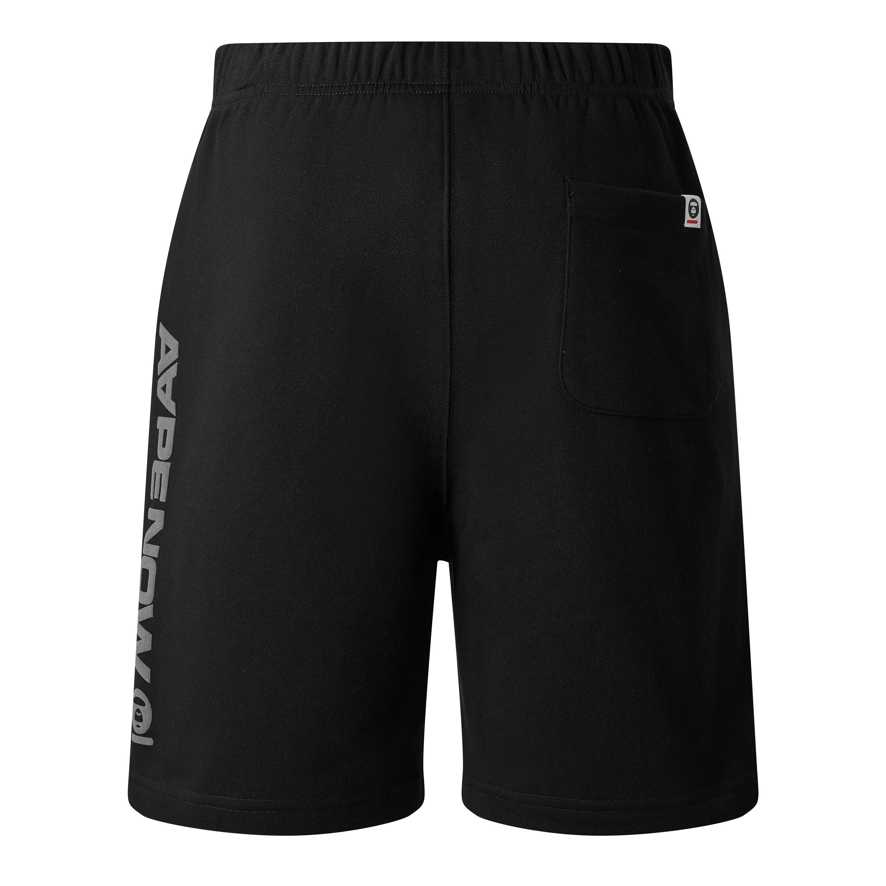 Kraťasy AAPE Black 6265594 Men's Fleece Jogger Shorts - 2