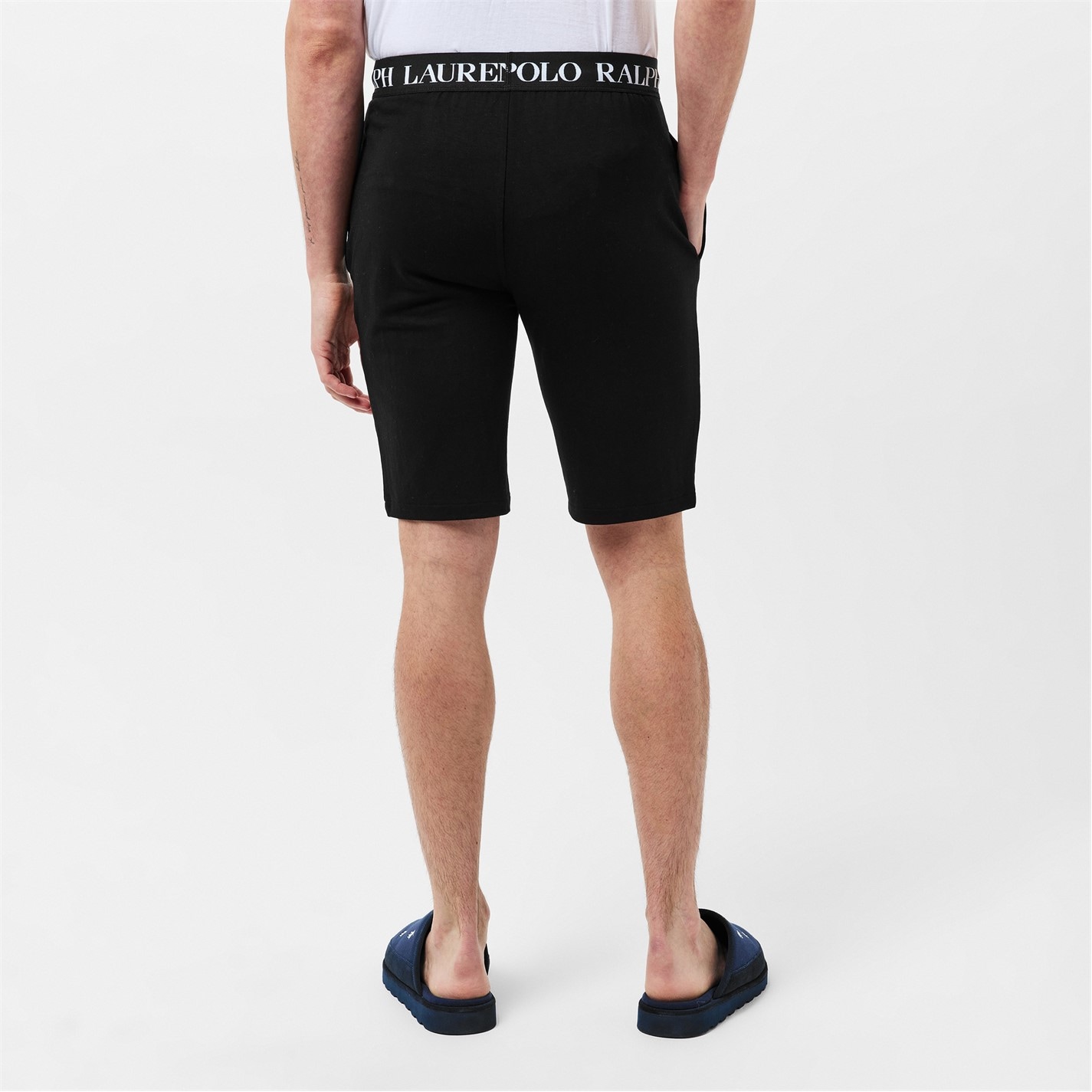 Kraťasy Polo Ralph Lauren Polo Black 5318125 Men's Puck Logo Jersey Jogger Shorts - 4